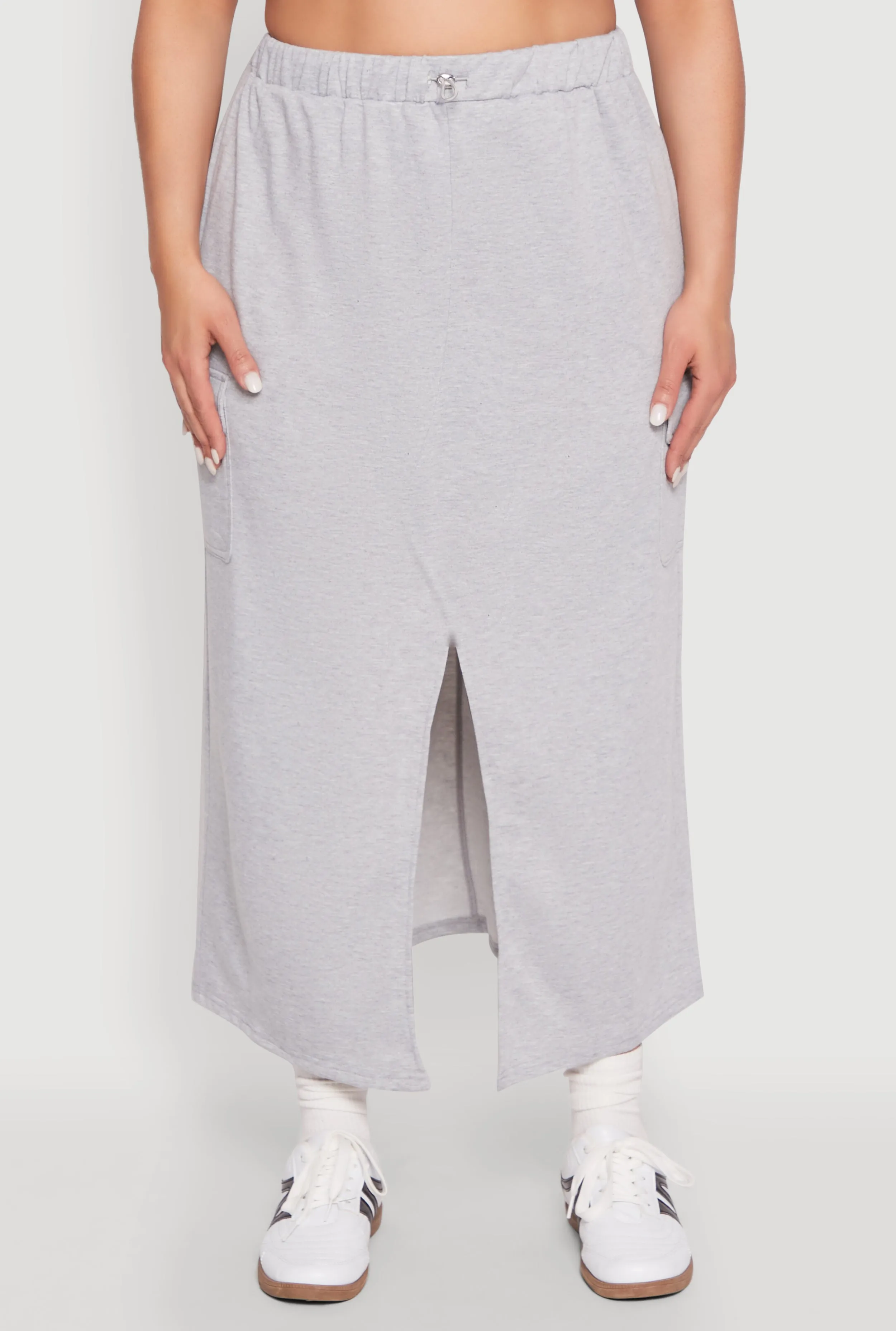 Plus Size Almost Famous Fleece Maxi Cargo Skirt sold by Rainbow product image thumbnail 3