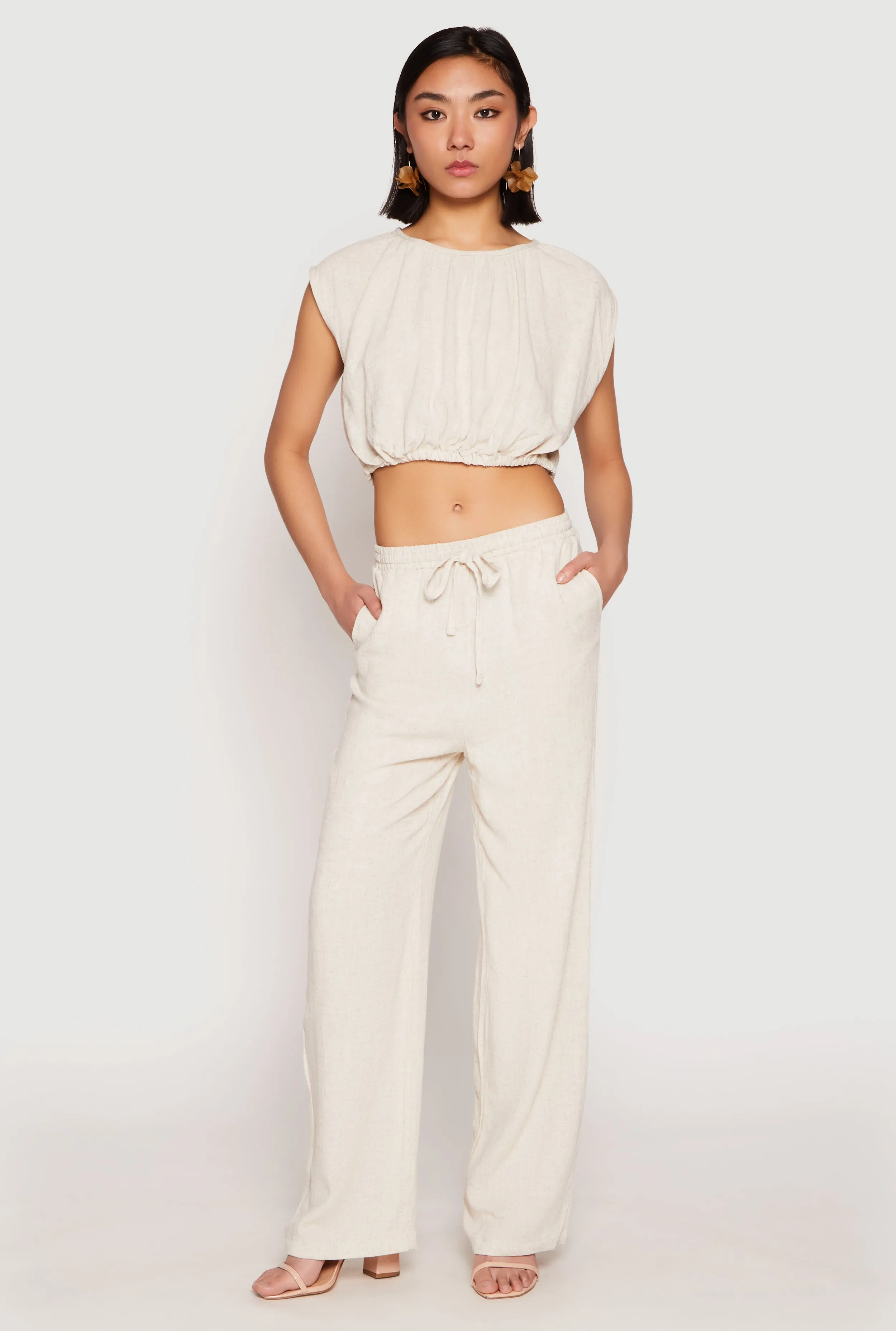 Linen Wide Leg Pants sold by Rainbow product image thumbnail 2