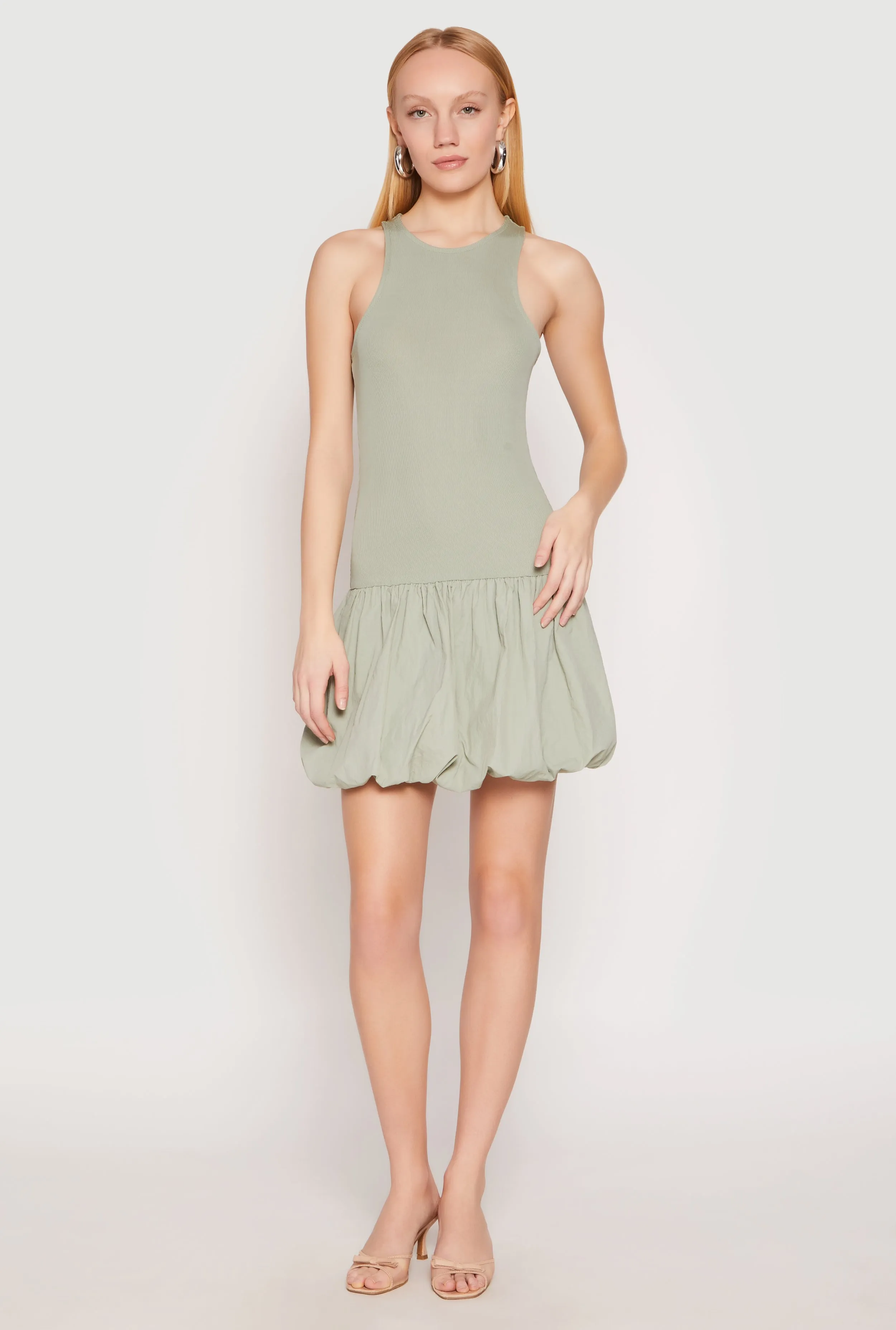 Almost Famous Racerback Tank Bubble Hem Dress sold by Rainbow product image thumbnail 2