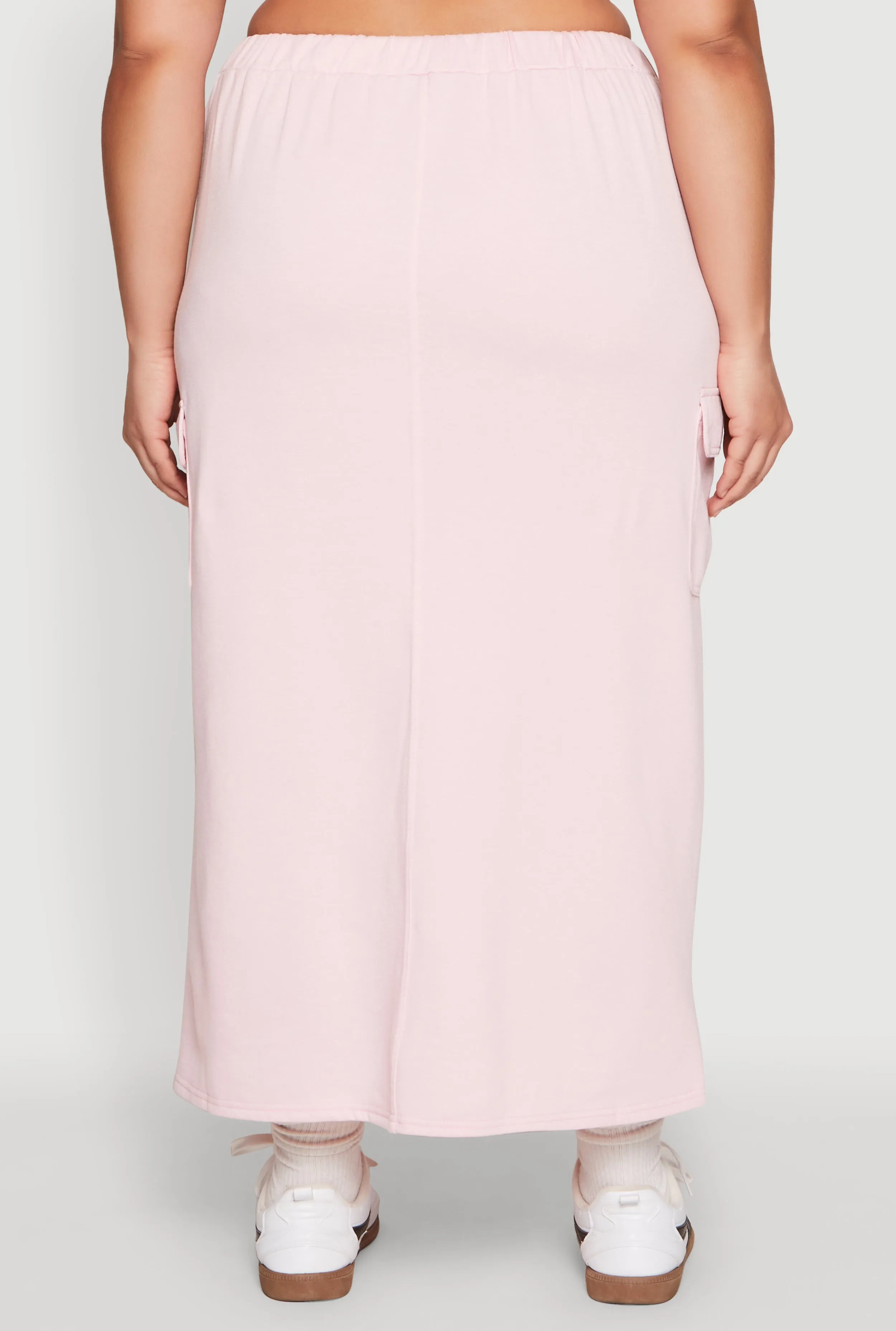 Plus Size Almost Famous Fleece Maxi Cargo Skirt sold by Rainbow product image thumbnail 5