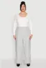 Plus Size High Waist Wide Leg Trousers sold by Rainbow