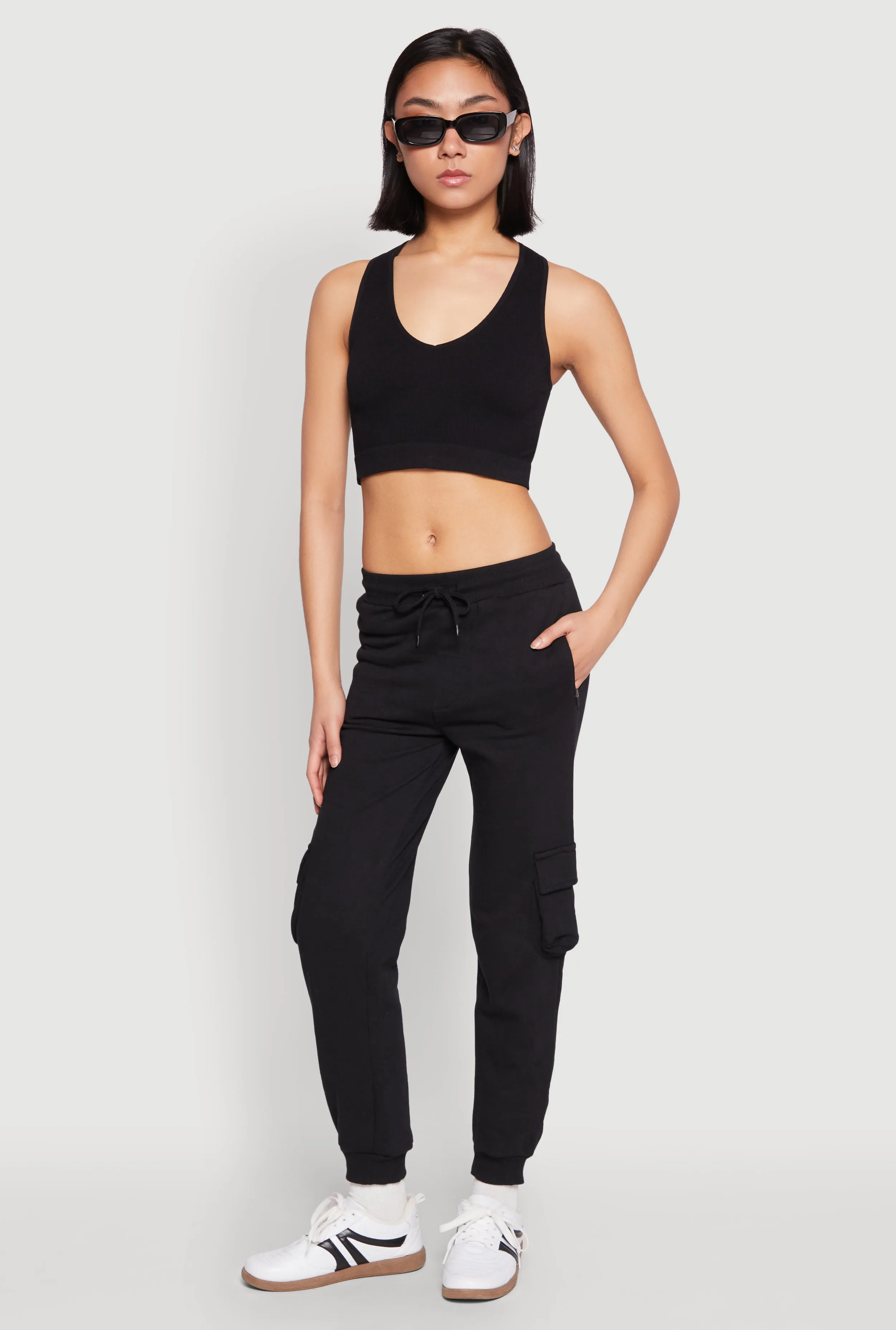 Fleece Cargo Drawstring Joggers sold by Rainbow product image thumbnail 2