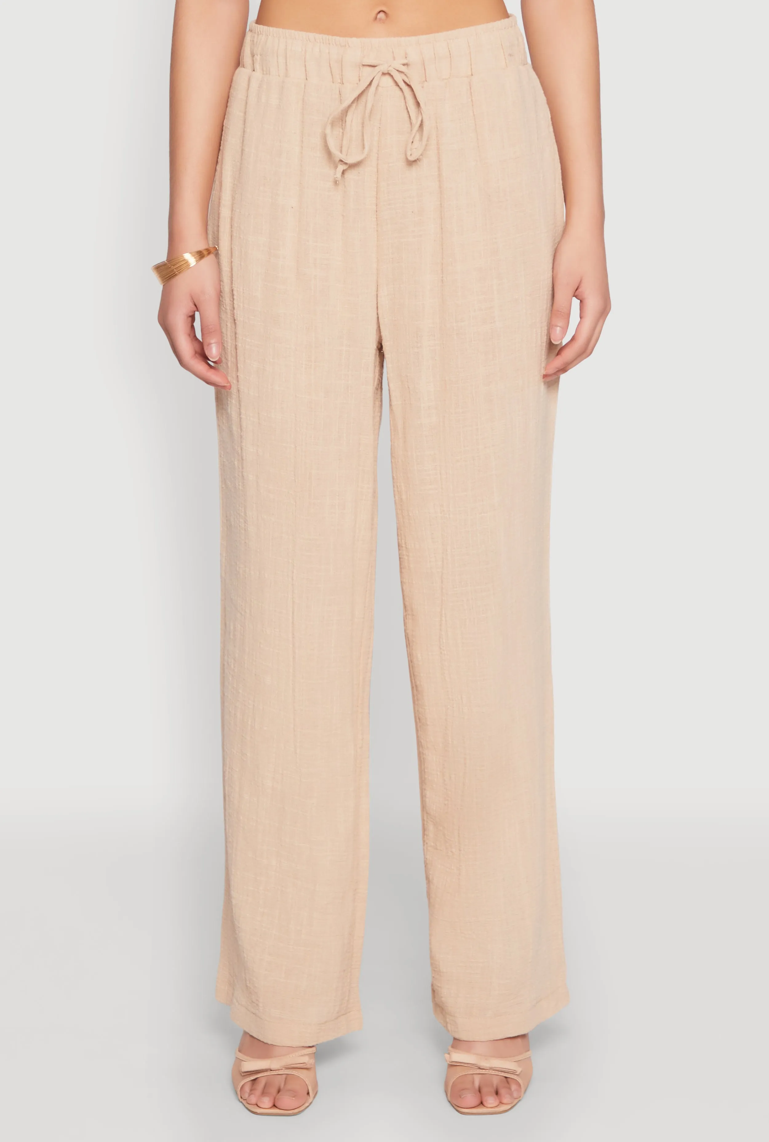 Gauze Knit Wide Leg Pants sold by Rainbow product image thumbnail 5