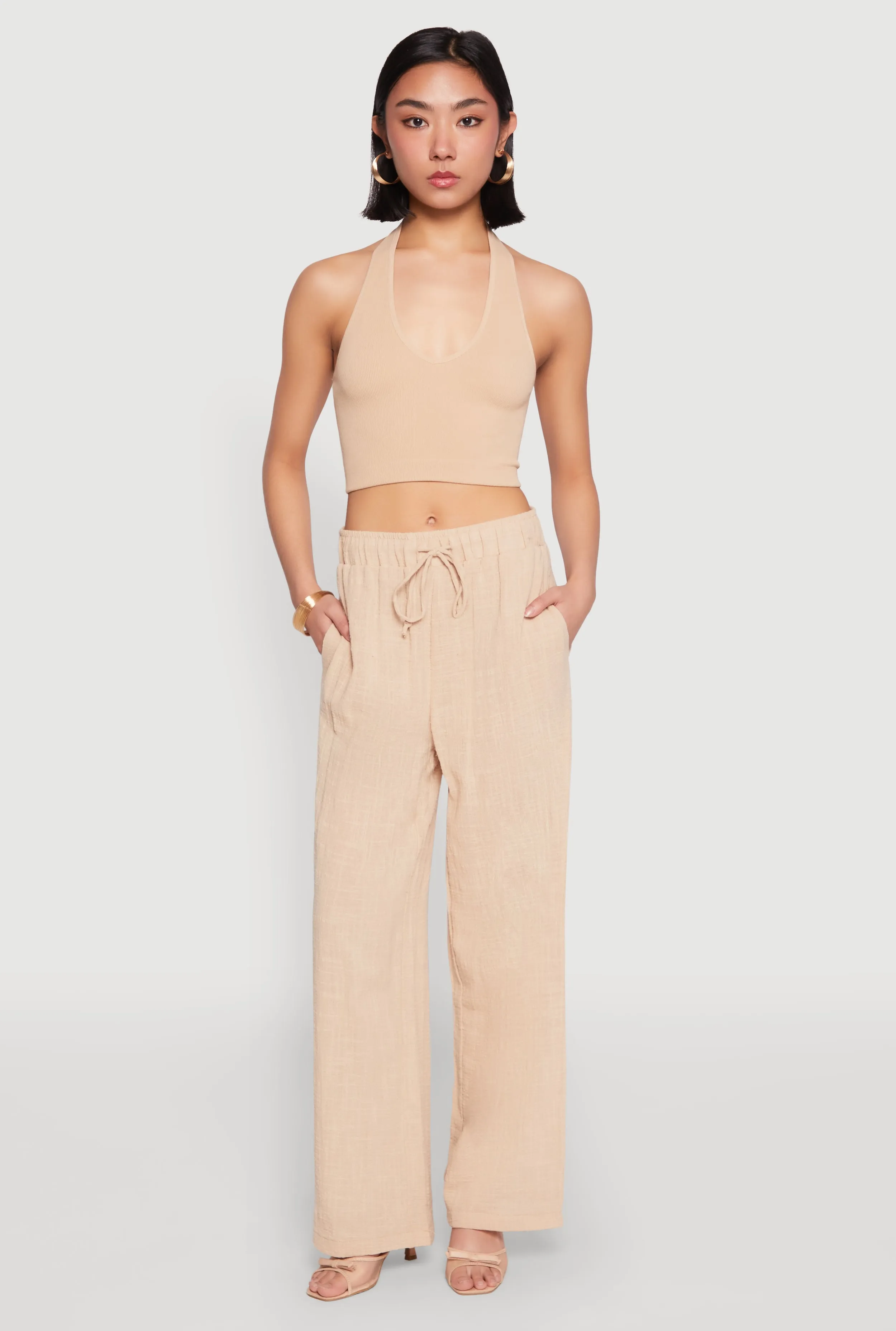 Gauze Knit Wide Leg Pants sold by Rainbow product image thumbnail 2