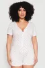 Plus Size Kiss Me Pajama Romper sold by Rainbow