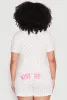 Plus Size Kiss Me Pajama Romper sold by Rainbow