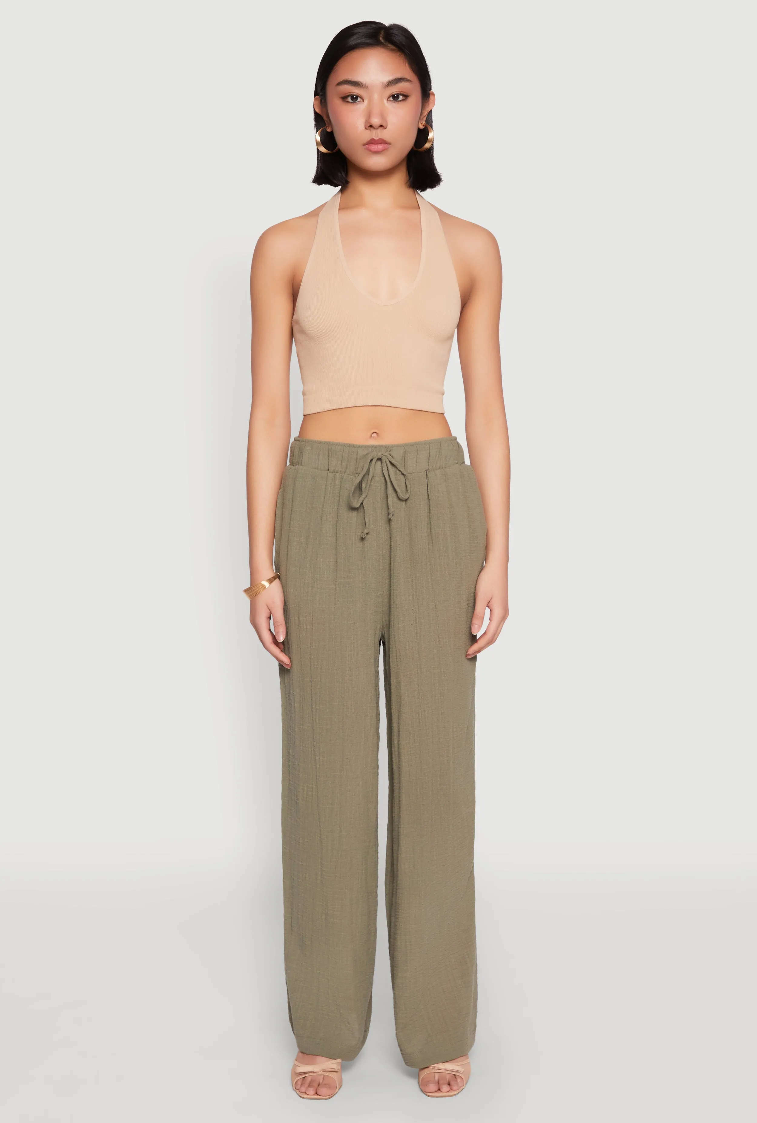 Gauze Knit Wide Leg Pants sold by Rainbow product image thumbnail 2