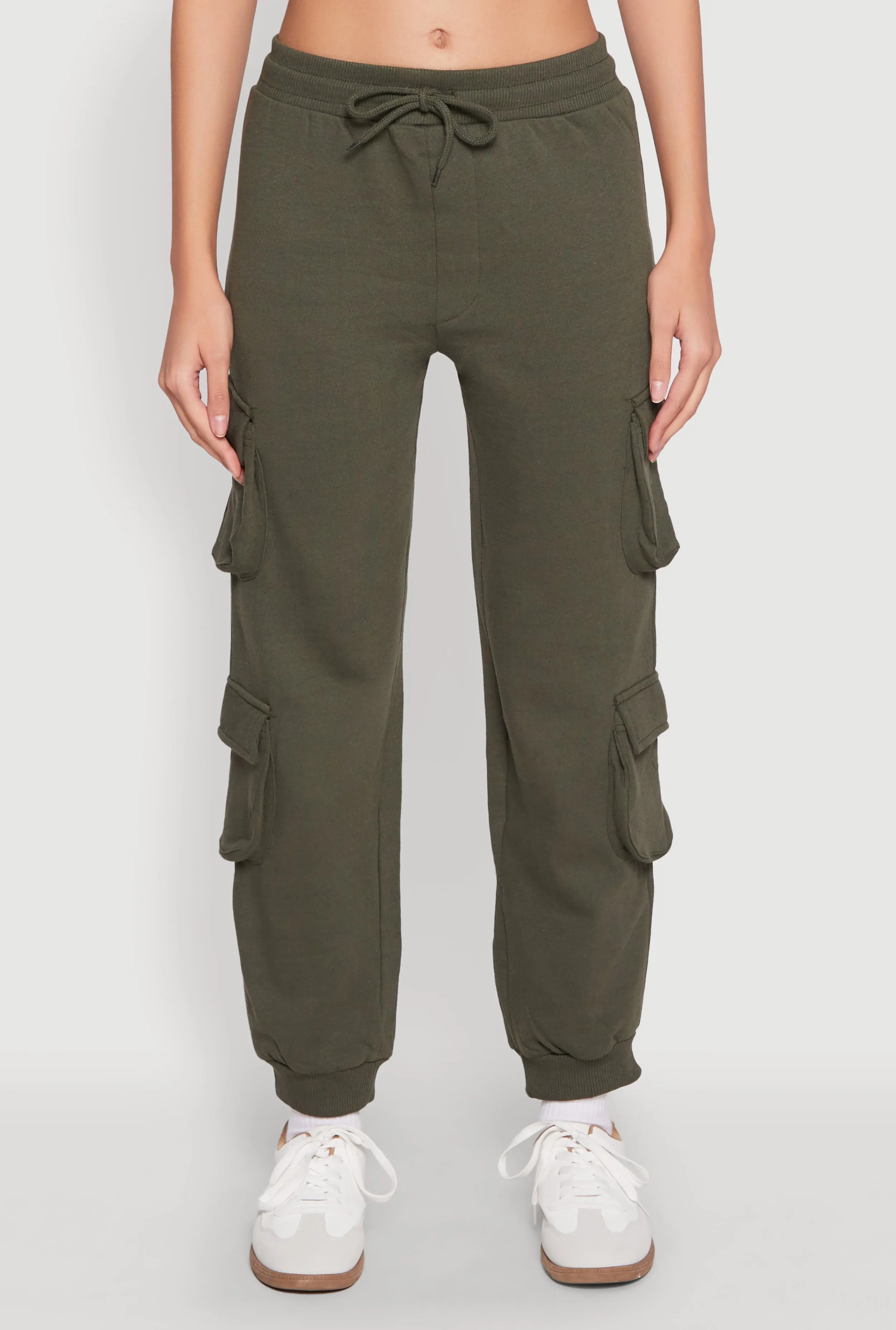 Fleece Lined Cargo Drawstring Joggers sold by Rainbow product image thumbnail 5