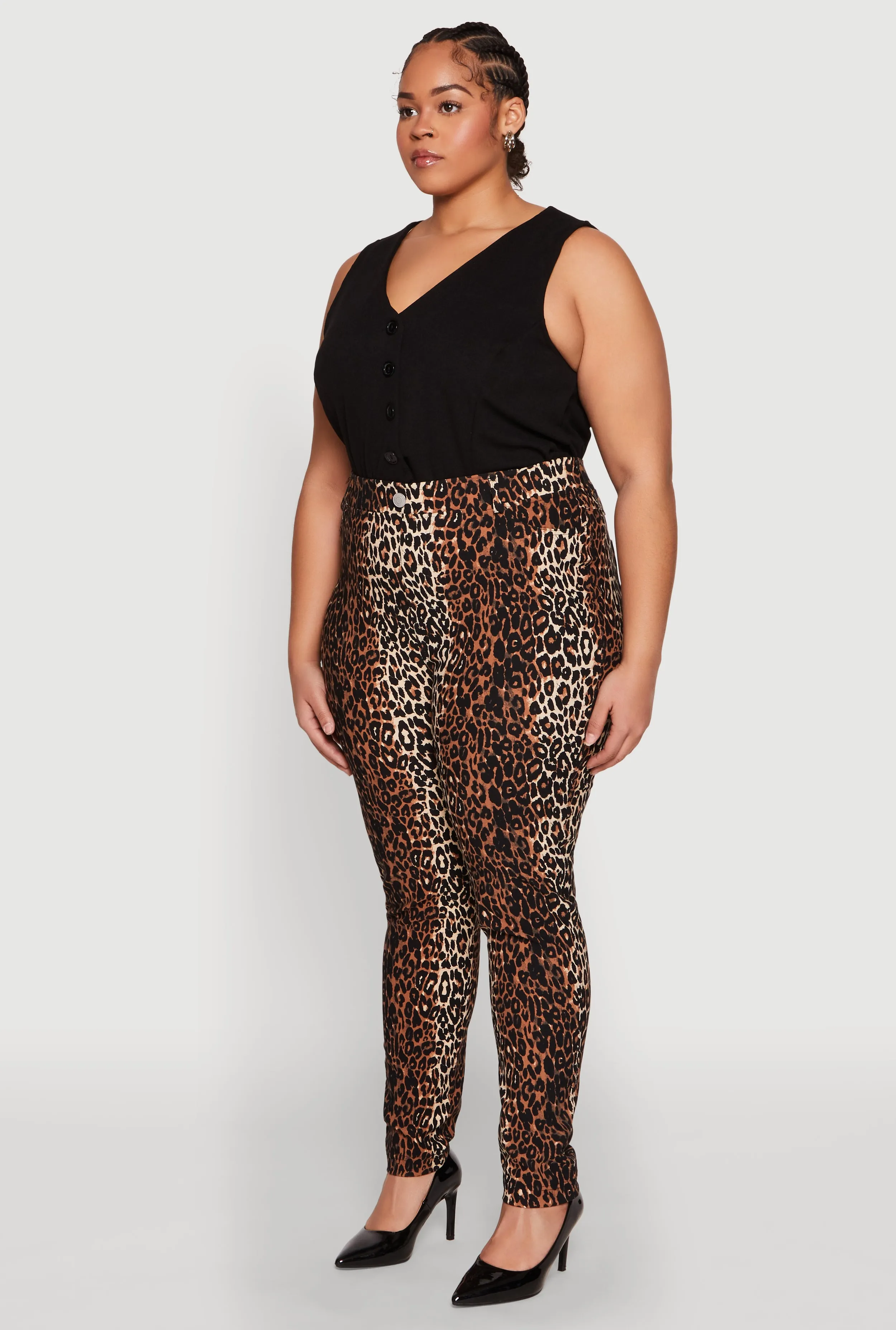 Plus Size Leopard Print Pants sold by Rainbow product image thumbnail 3