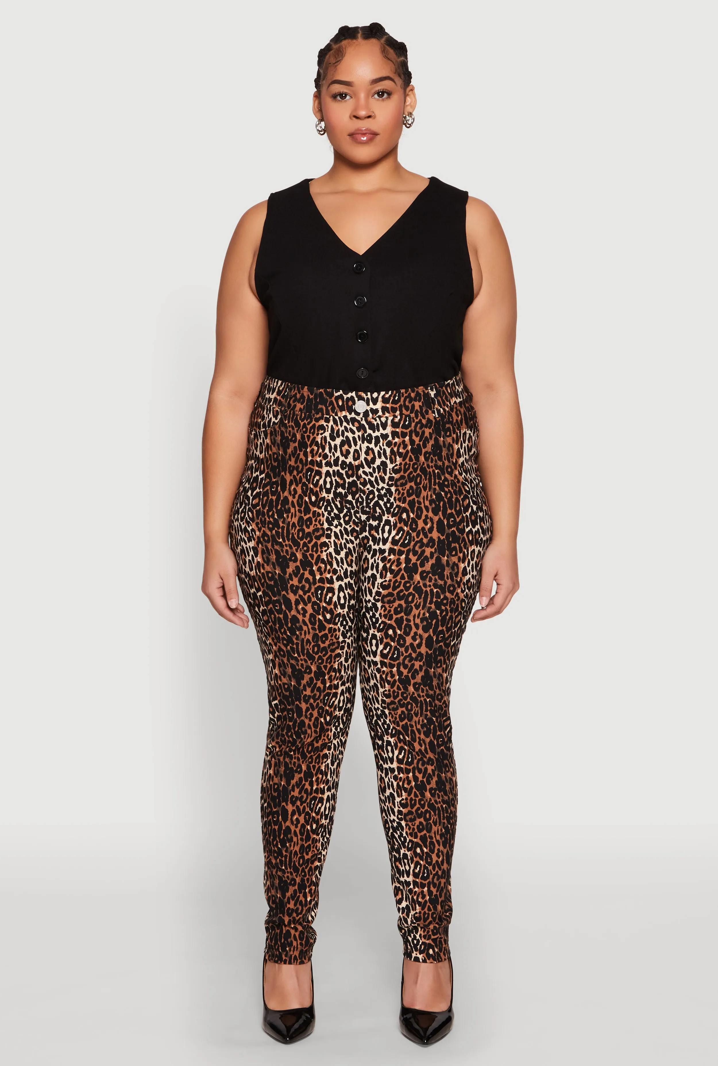 Plus Size Leopard Print Pants sold by Rainbow product image thumbnail 2
