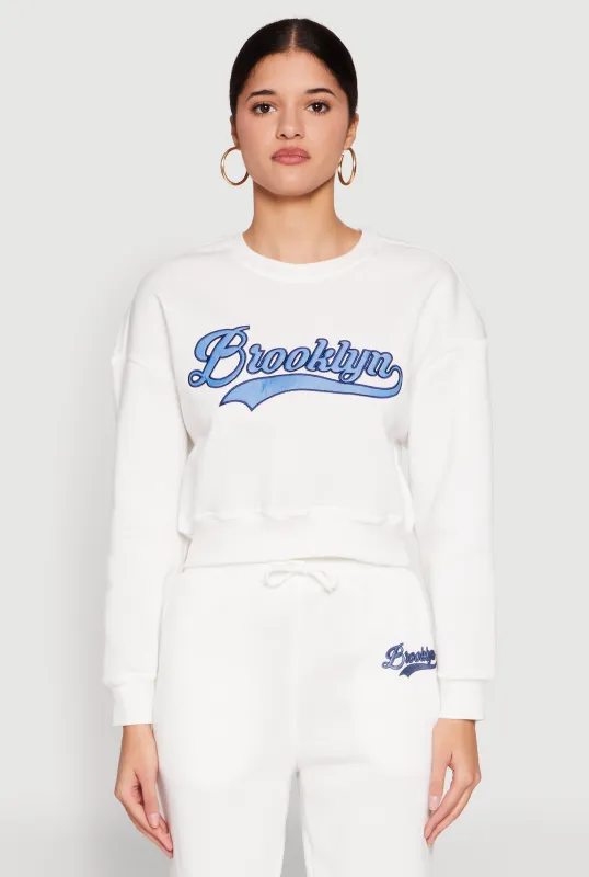 Fleece Graphic Cropped Sweatshirt sold by Rainbow