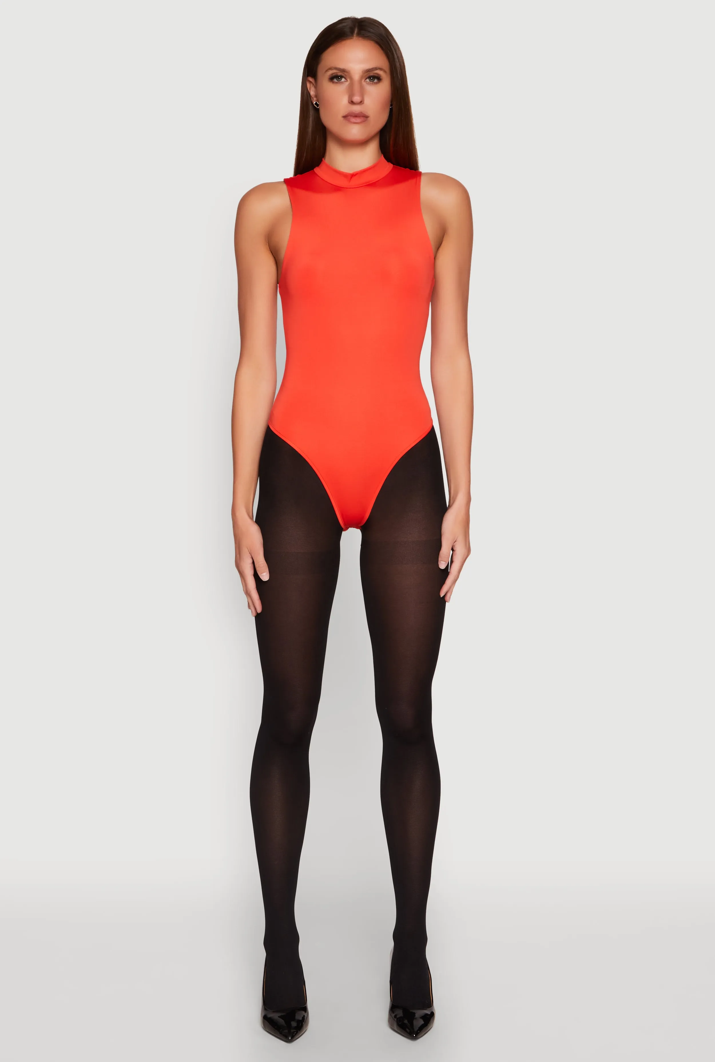 Daisy Mock Neck Tank Bodysuit sold by Rainbow product image thumbnail 3