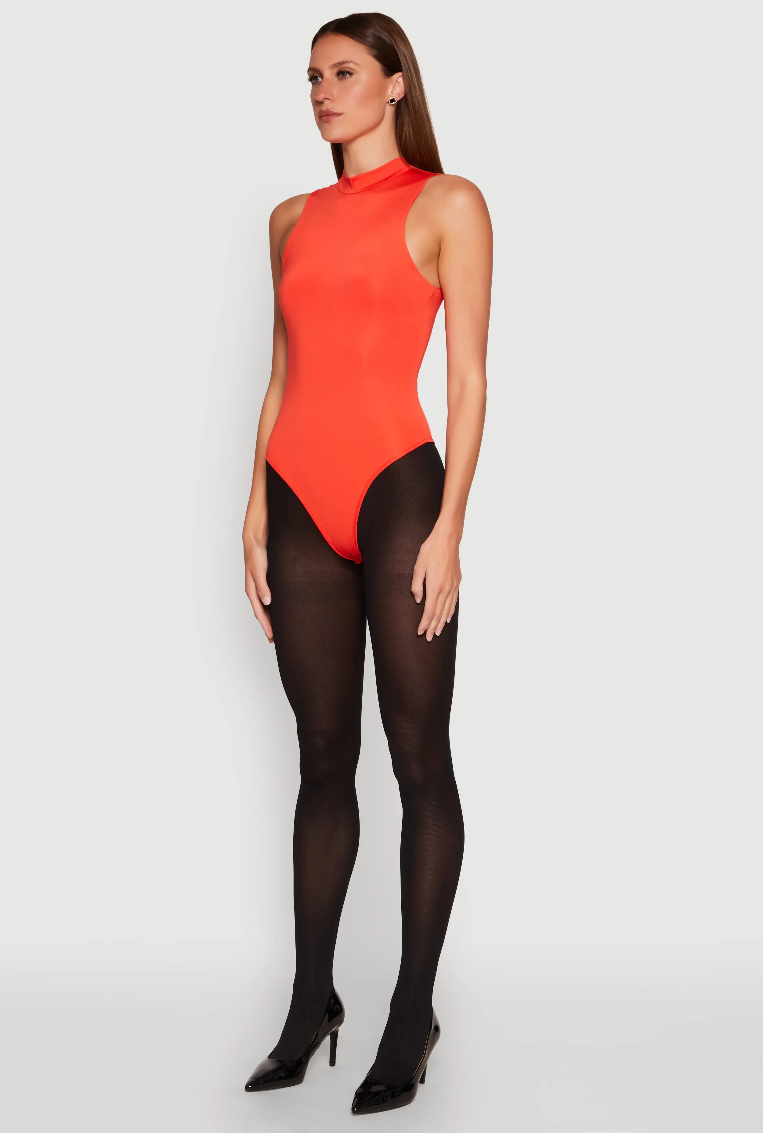 Daisy Mock Neck Tank Bodysuit sold by Rainbow product image thumbnail 5