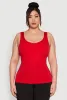 Plus Size Seamless Shelf Bra Tank Top sold by Rainbow