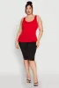 Plus Size Seamless Shelf Bra Tank Top sold by Rainbow