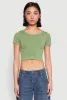 Seamless Short Sleeve Crop Top sold by Rainbow