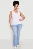 Plus Size Seamless Rib Knit Tank Top sold by Rainbow
