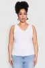 Plus Size Seamless Rib Knit Tank Top sold by Rainbow