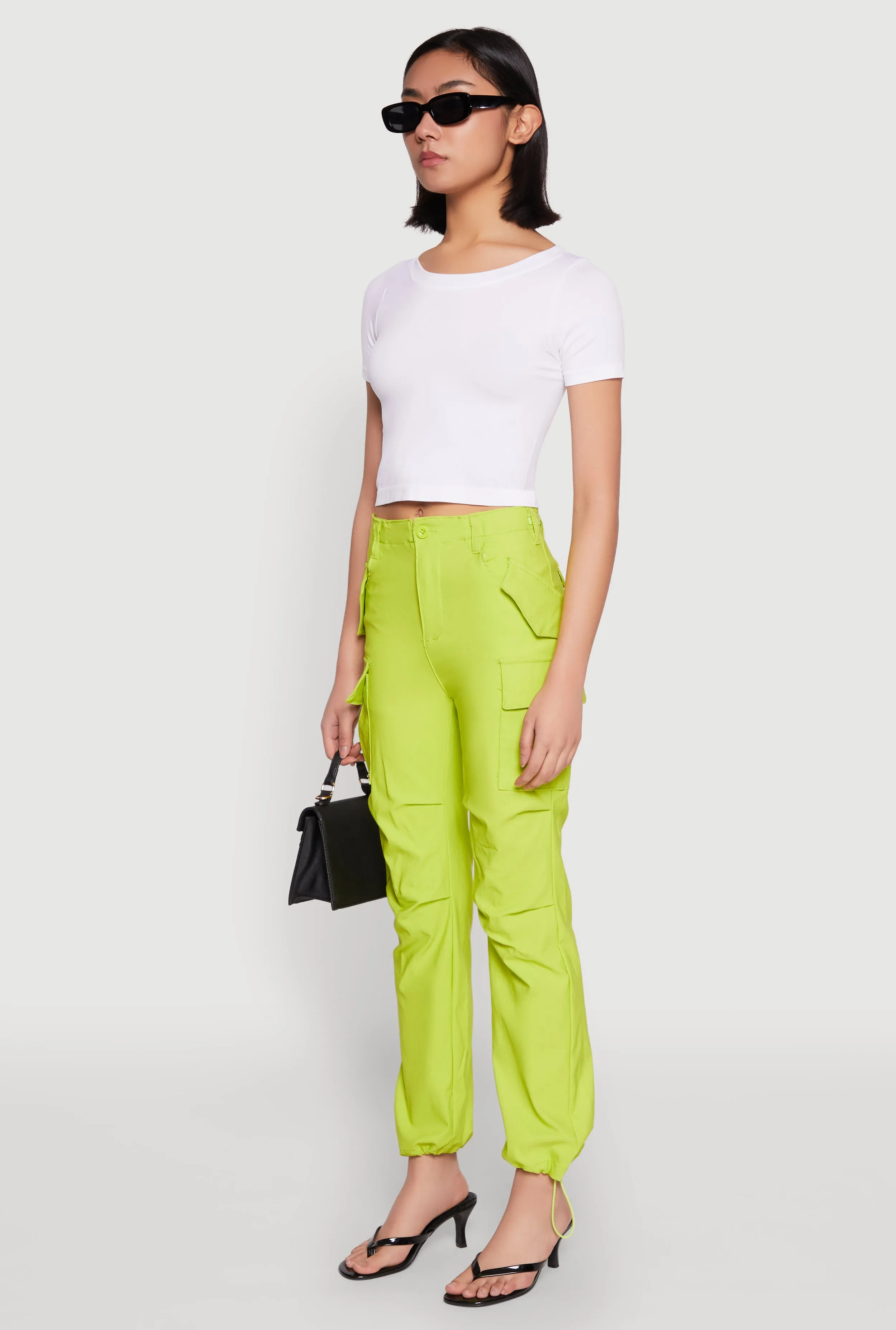 Toggle Drawstring Hem Utility Pants sold by Rainbow product image thumbnail 3