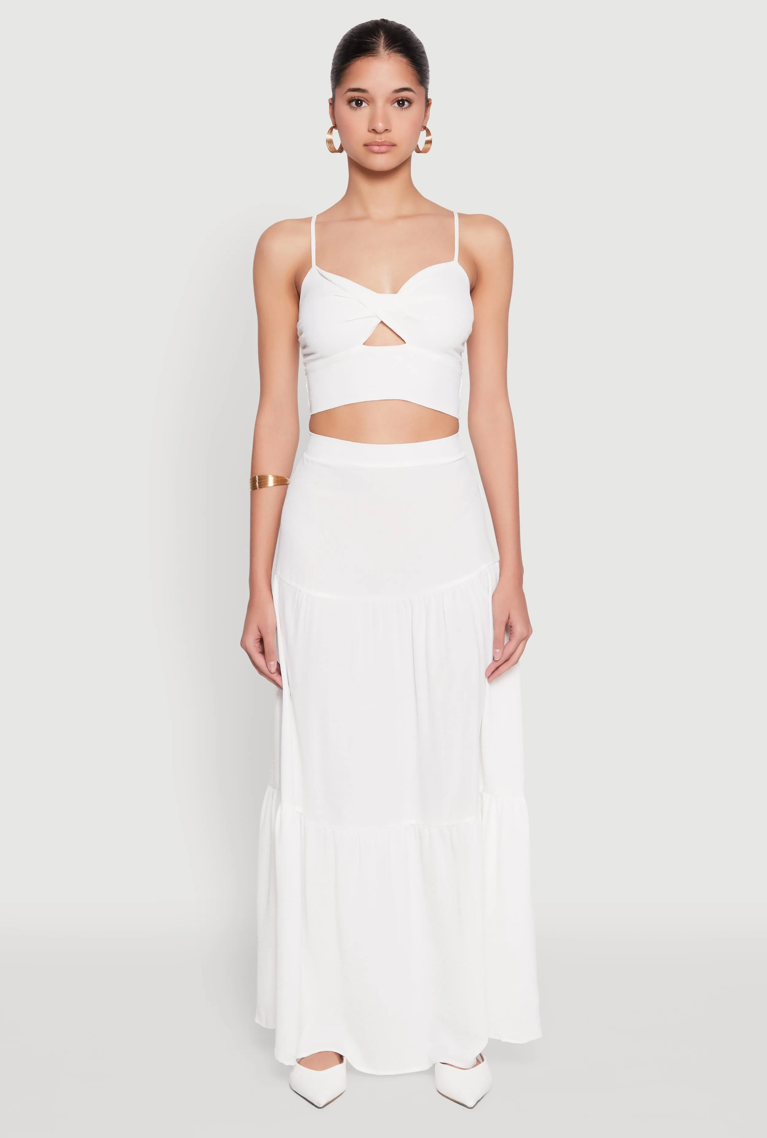 Airy Twist Front Crop Top sold by Rainbow product image thumbnail 3