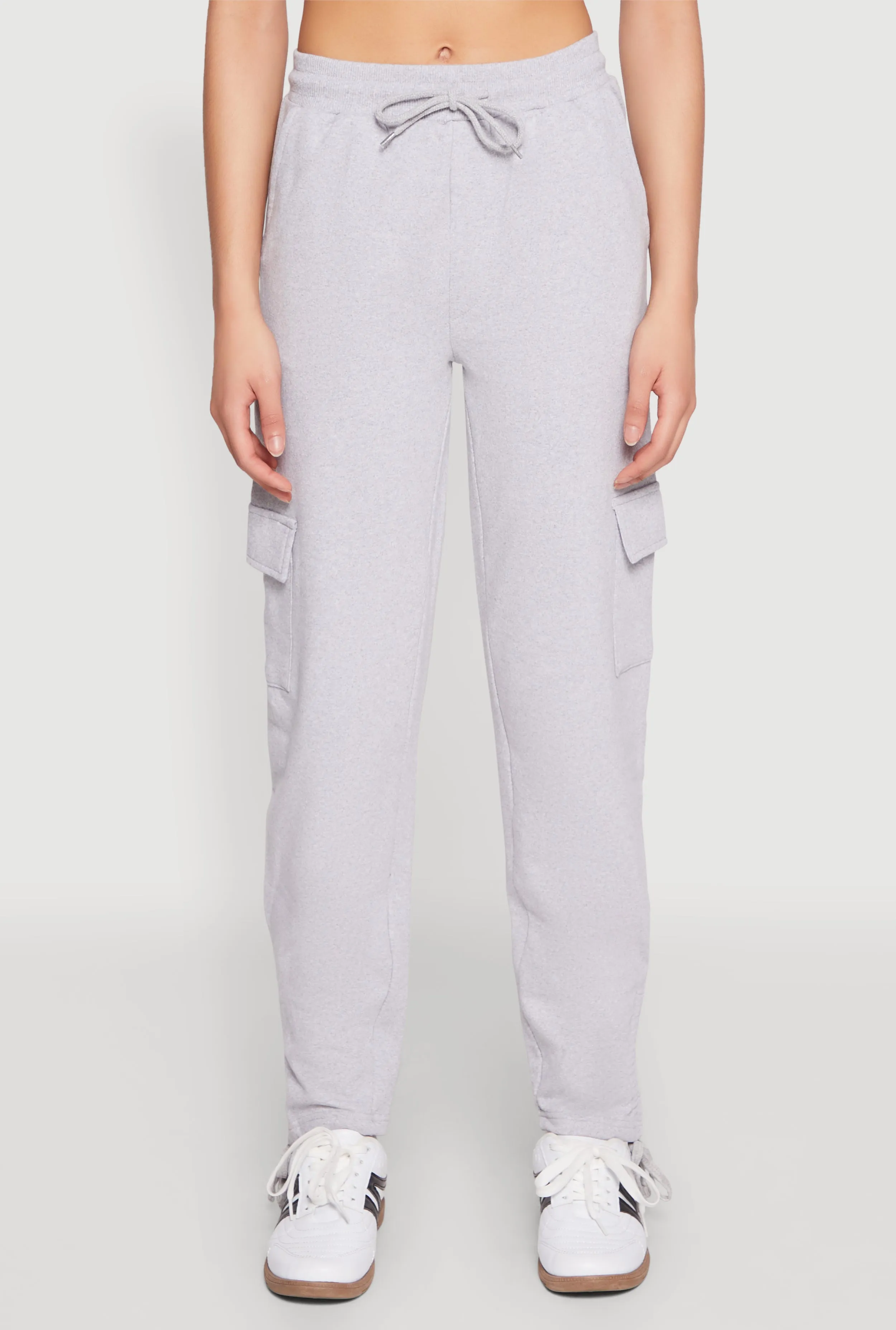 Fleece Ruched Hem Cargo Sweatpants sold by Rainbow product image thumbnail 5