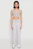 Fleece Ruched Hem Cargo Sweatpants sold by Rainbow