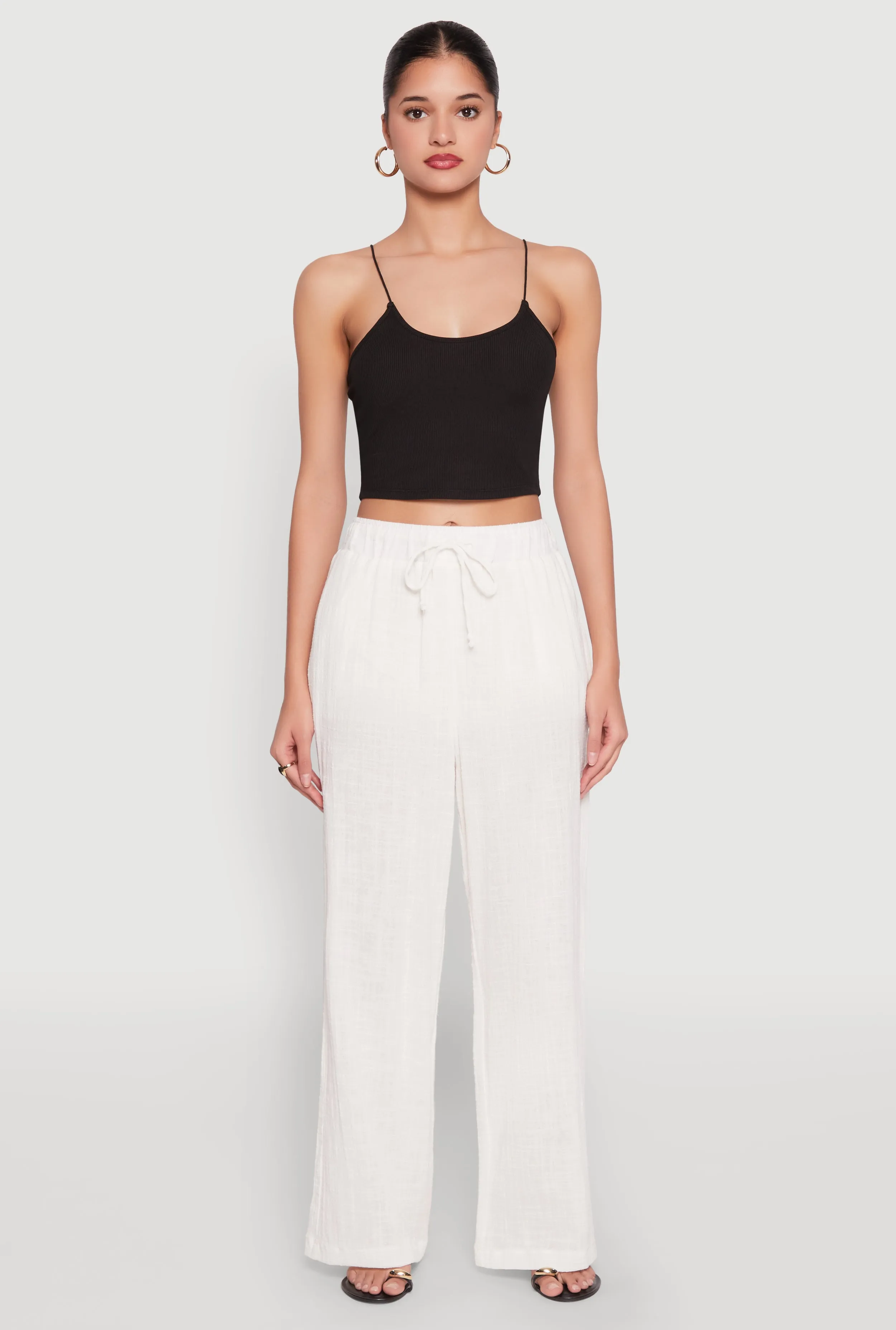 Gauze Knit Wide Leg Pants sold by Rainbow product image thumbnail 2