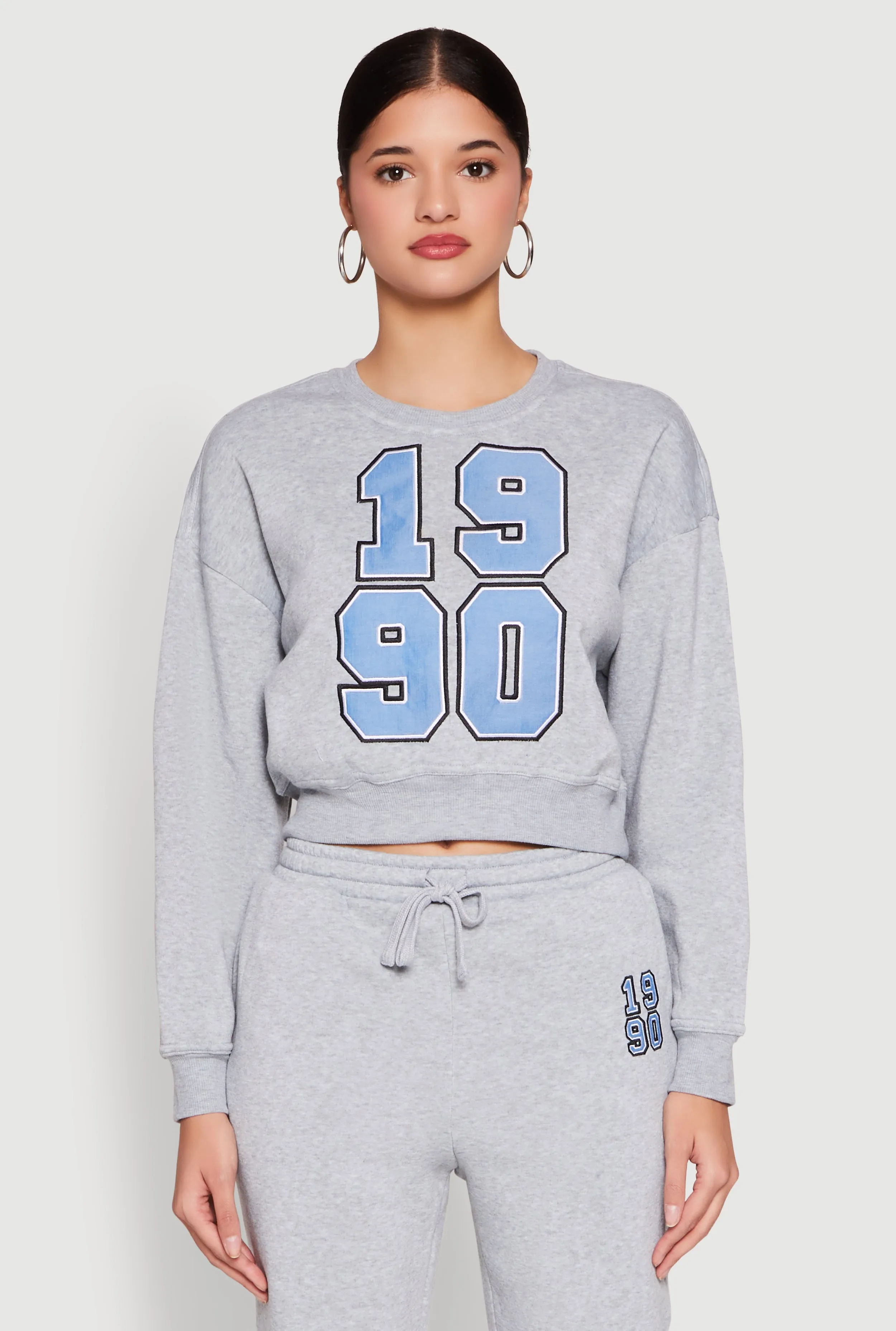 Fleece Graphic Cropped Sweatshirt sold by Rainbow