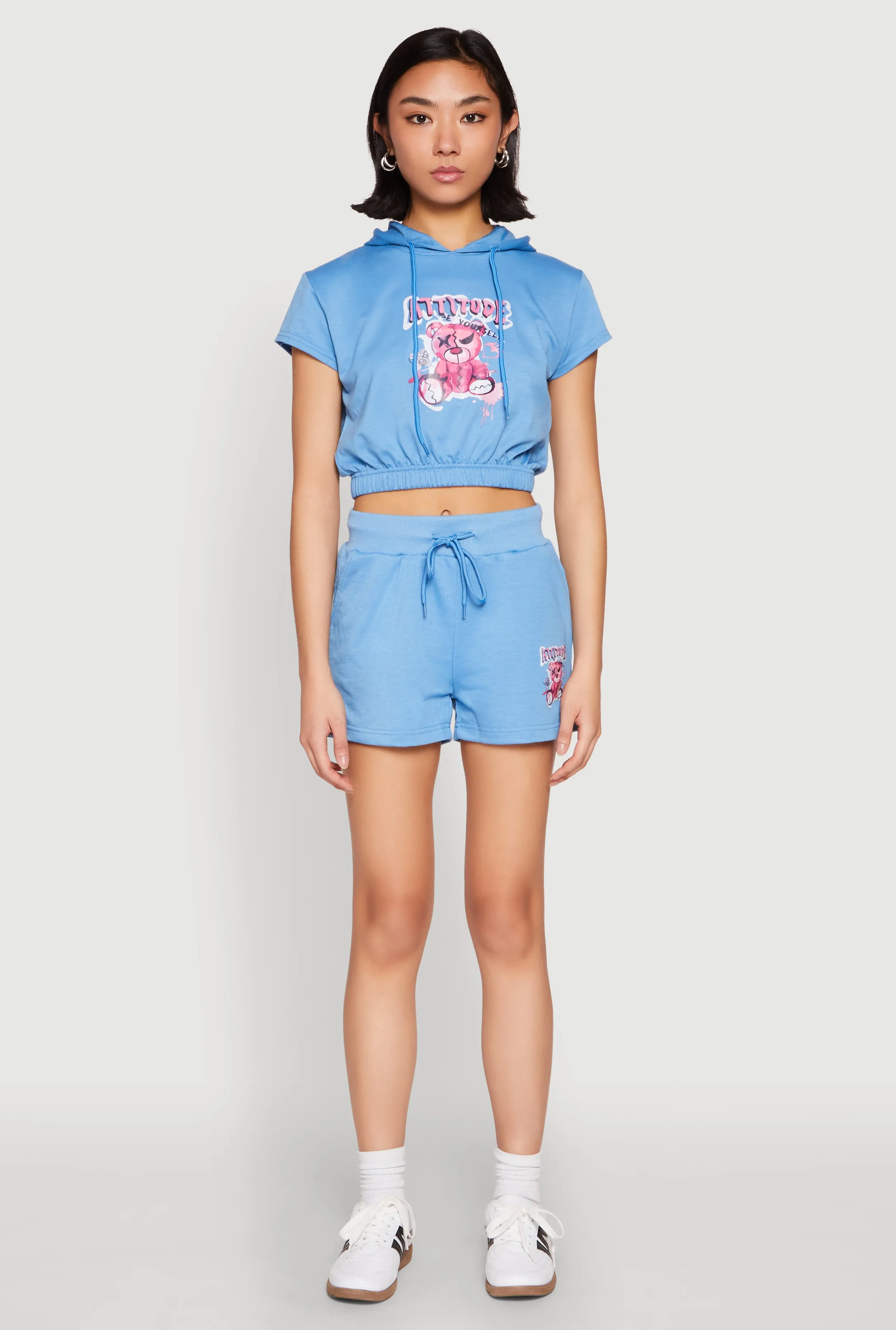 French Terry Bear Graphic Shorts sold by Rainbow product image thumbnail 2