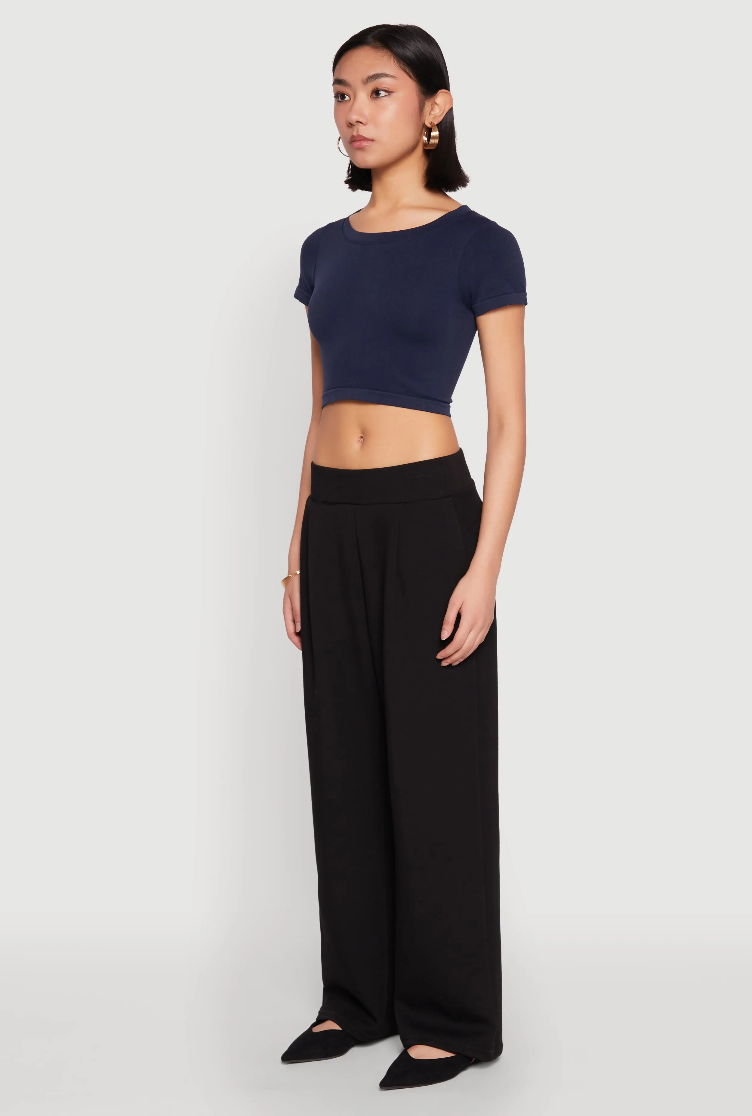 Seamless Short Sleeve Crop Top sold by Rainbow product image thumbnail 5
