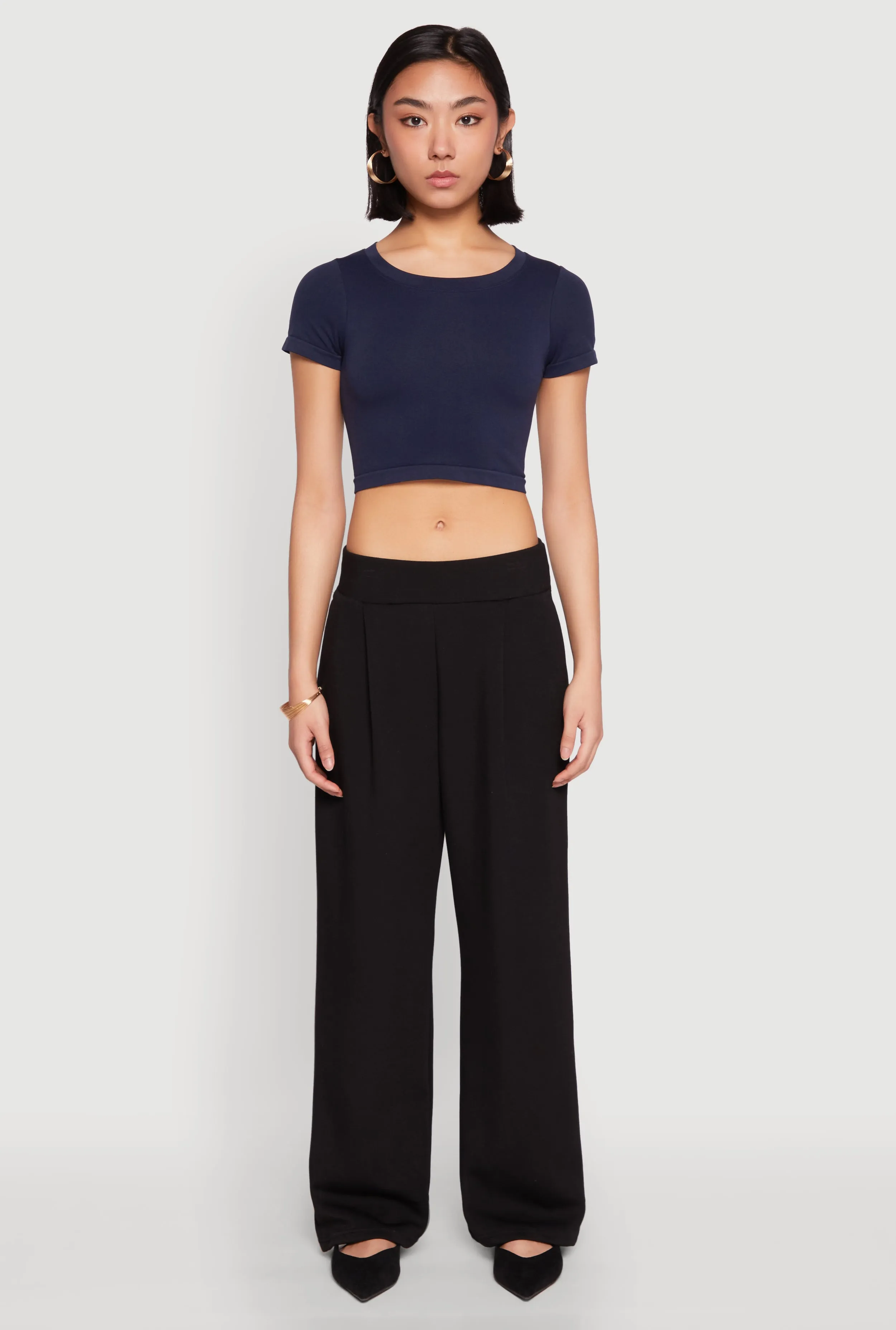 Seamless Short Sleeve Crop Top sold by Rainbow product image thumbnail 3