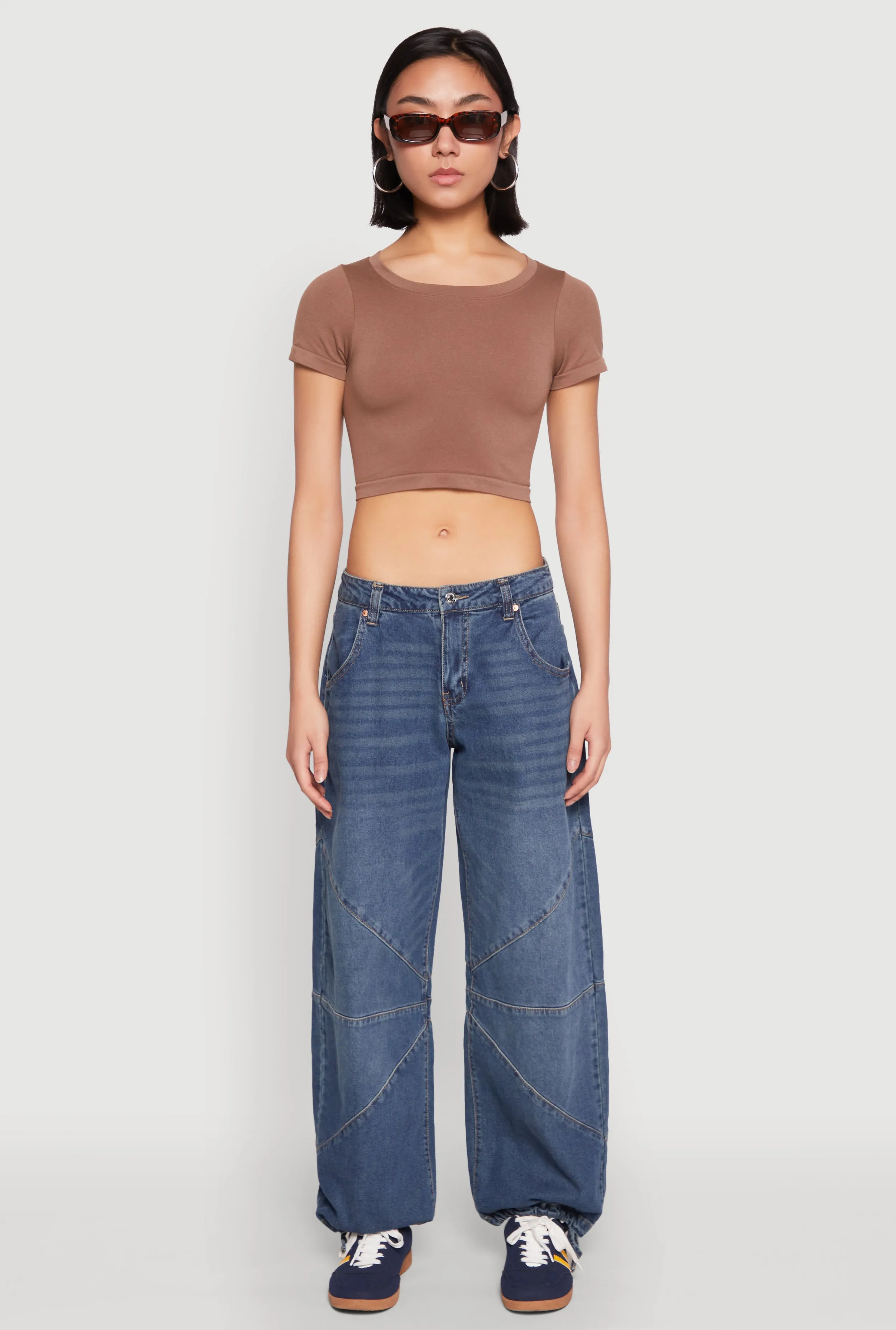 Seamless Short Sleeve Crop Top sold by Rainbow