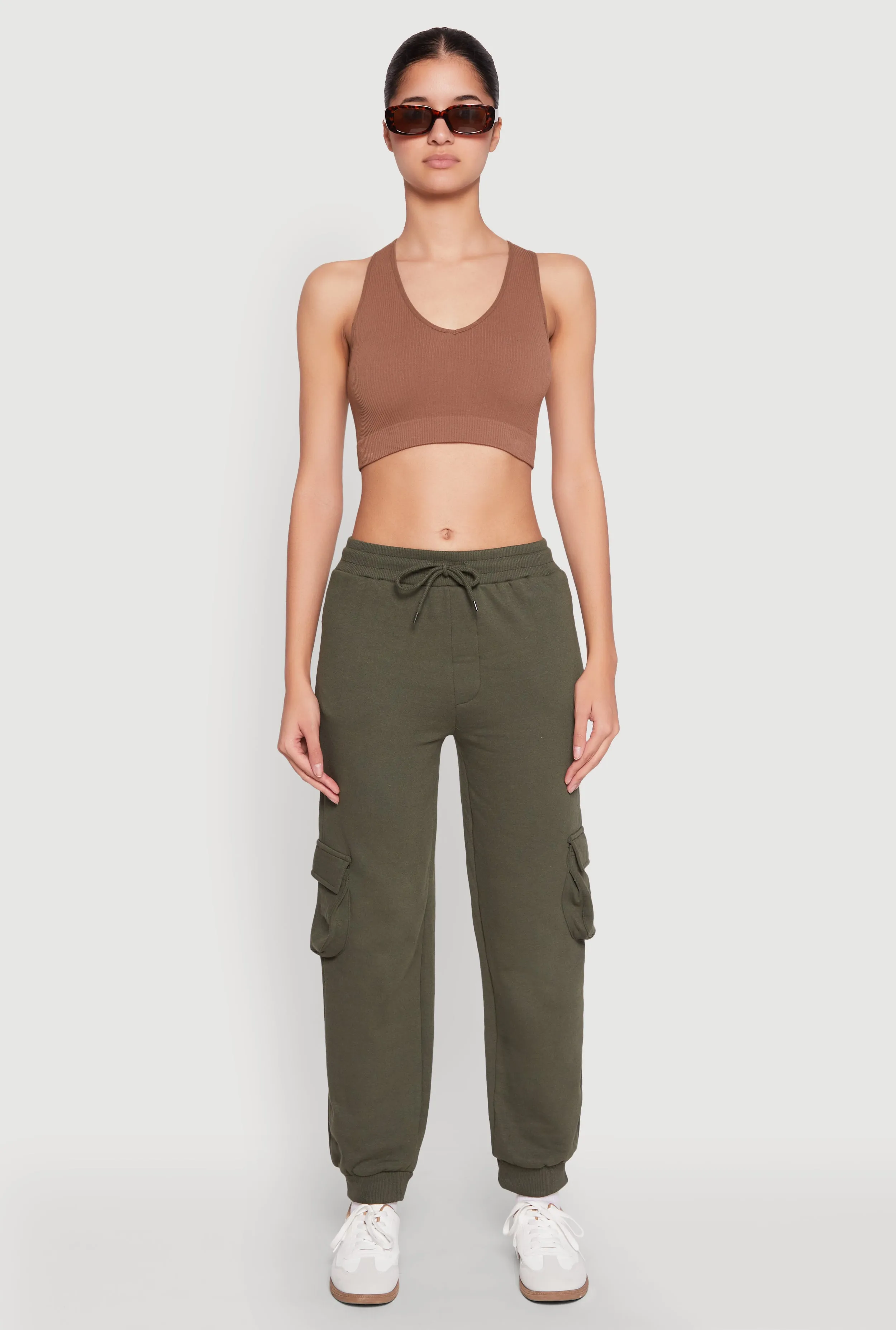 Fleece Cargo Drawstring Joggers sold by Rainbow product image thumbnail 2