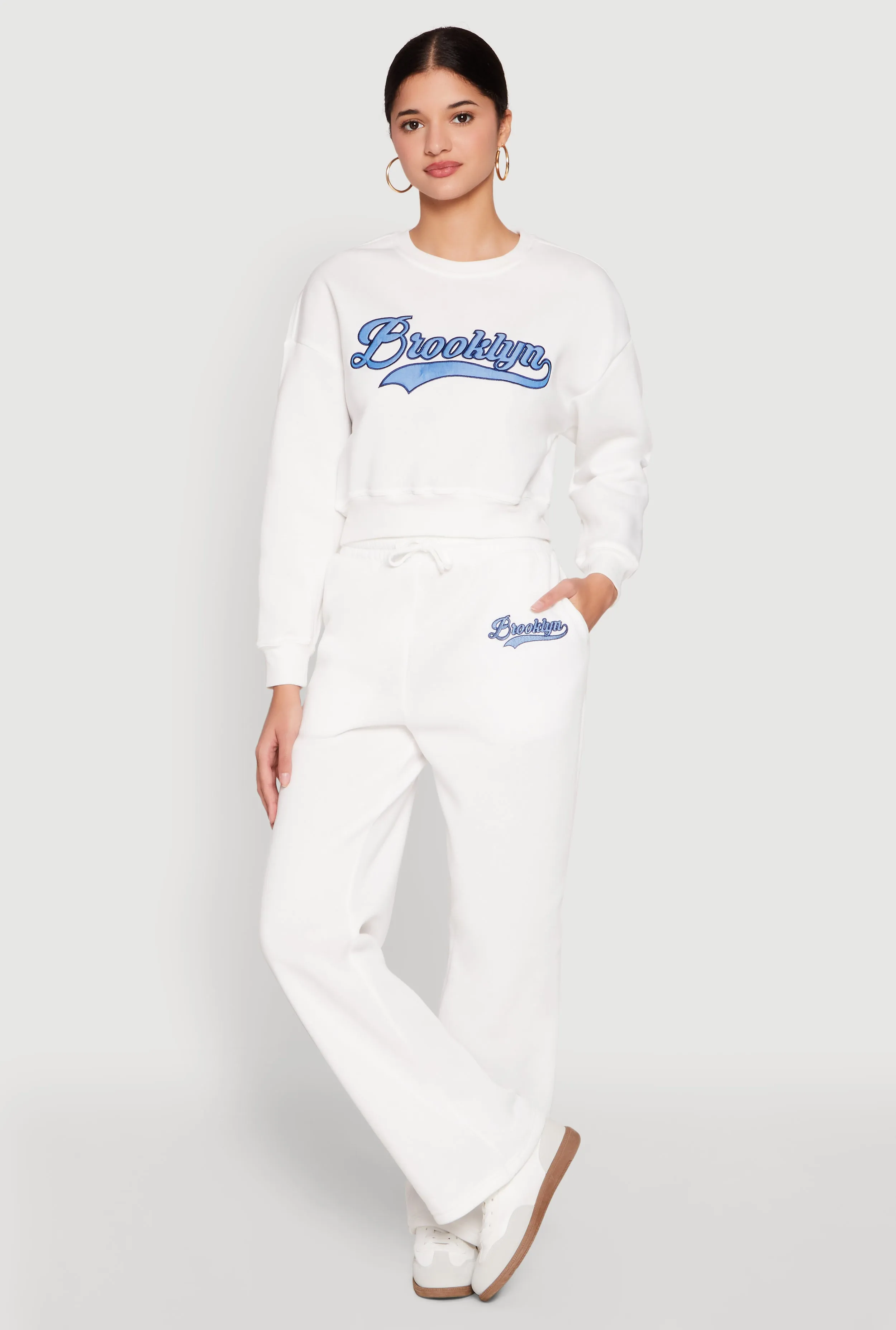 Fleece Graphic Drawstring Sweatpants sold by Rainbow