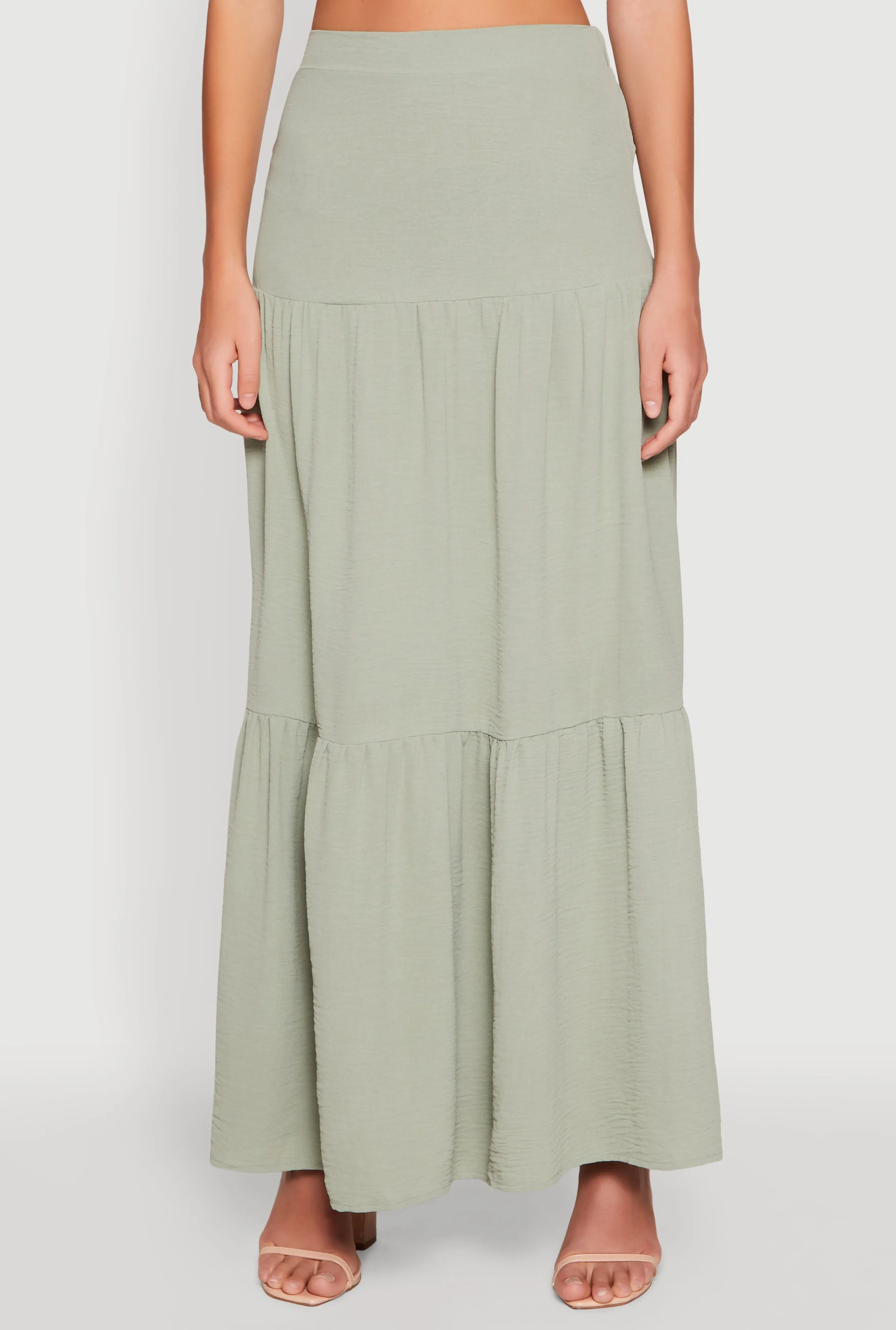 Airy Tiered Maxi Skirt sold by Rainbow product image thumbnail 3