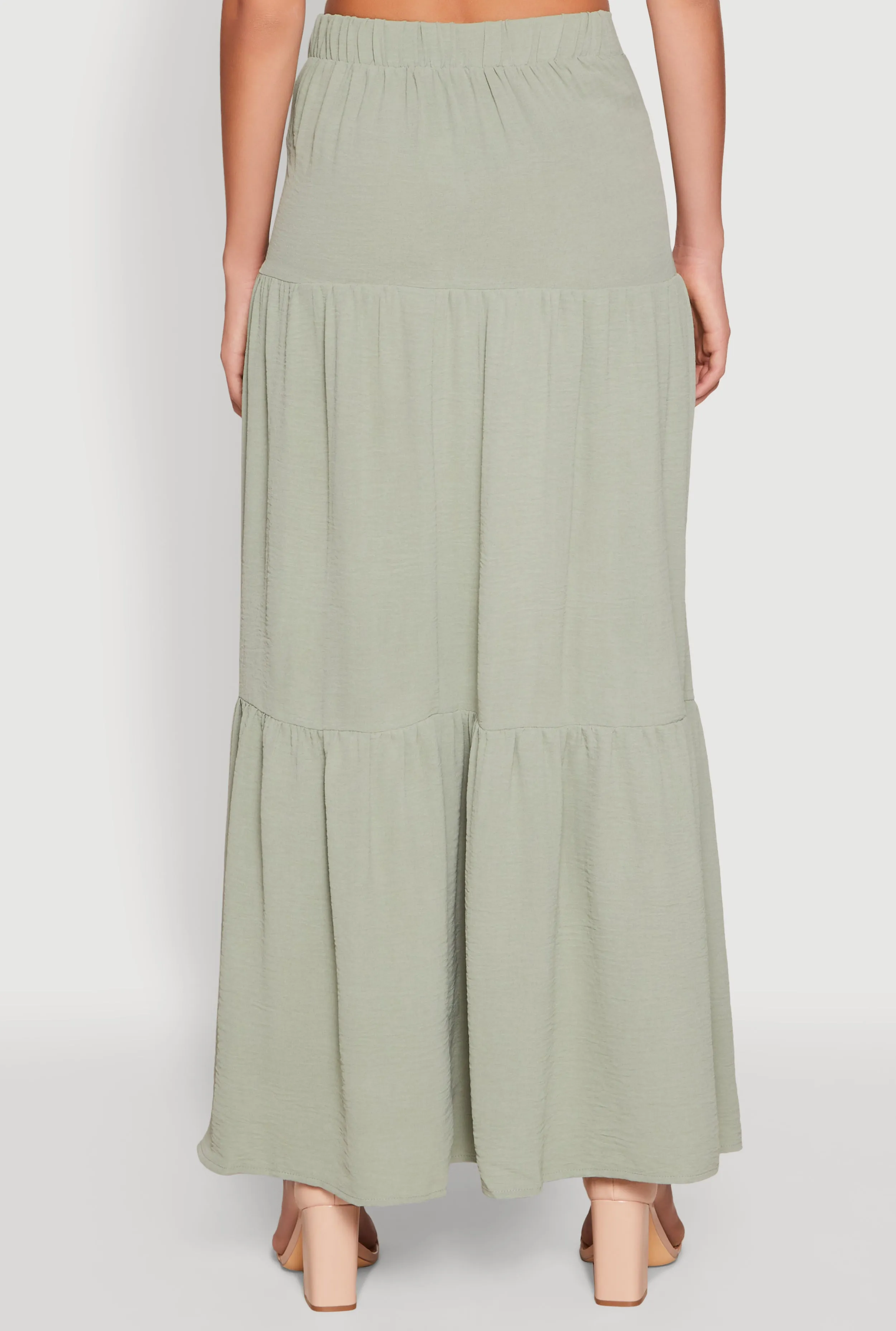 Airy Tiered Maxi Skirt sold by Rainbow product image thumbnail 5