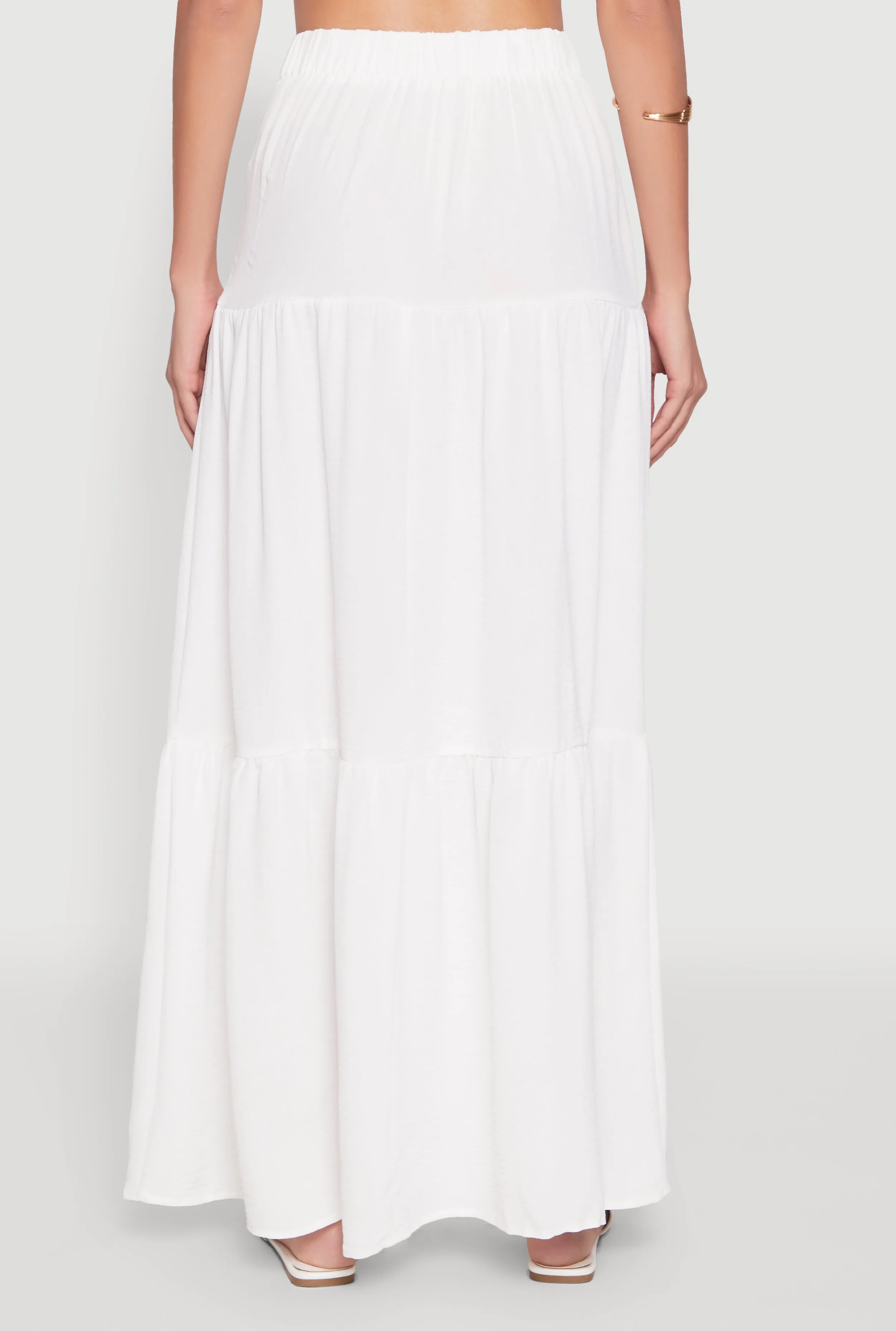 Airy Tiered Maxi Skirt sold by Rainbow product image thumbnail 5