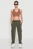 Fleece Ruched Hem Cargo Sweatpants sold by Rainbow
