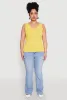 Plus Size Seamless Rib Knit Tank Top sold by Rainbow