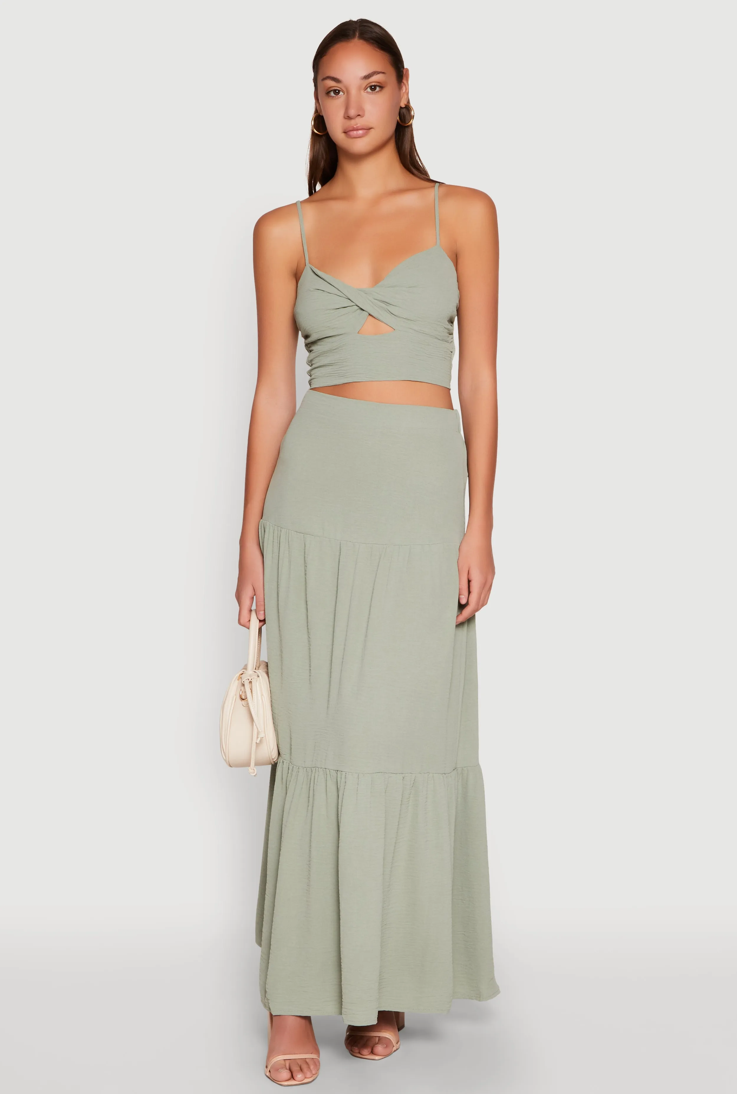 Airy Twist Front Crop Top sold by Rainbow product image thumbnail 3