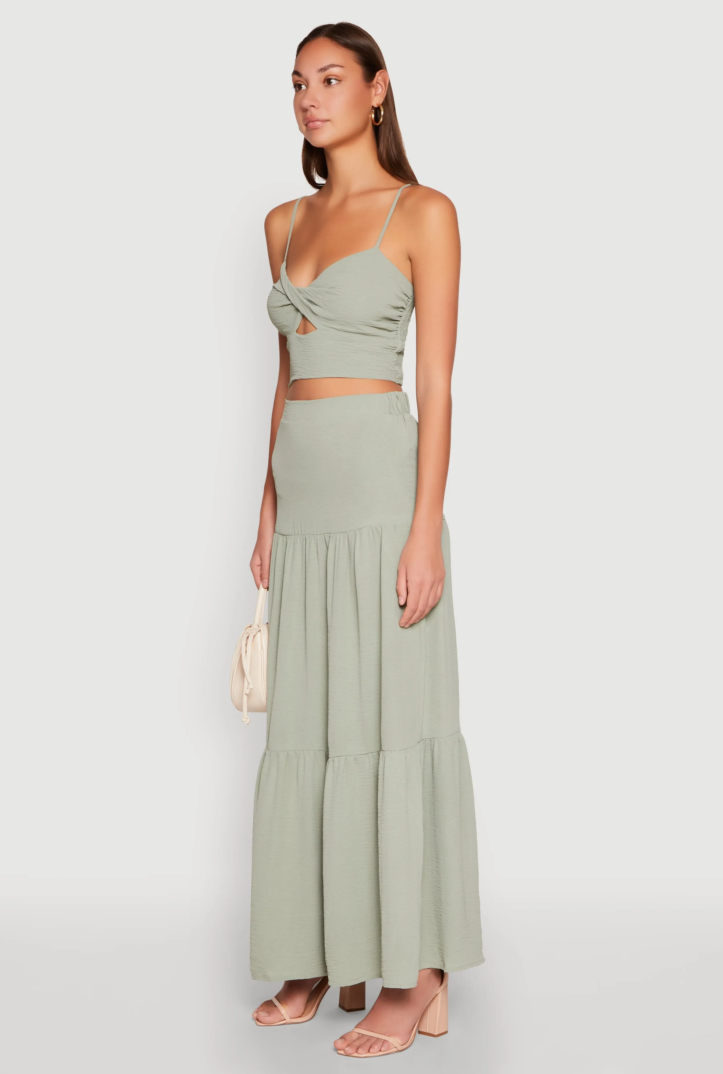 Airy Twist Front Crop Top sold by Rainbow product image thumbnail 5