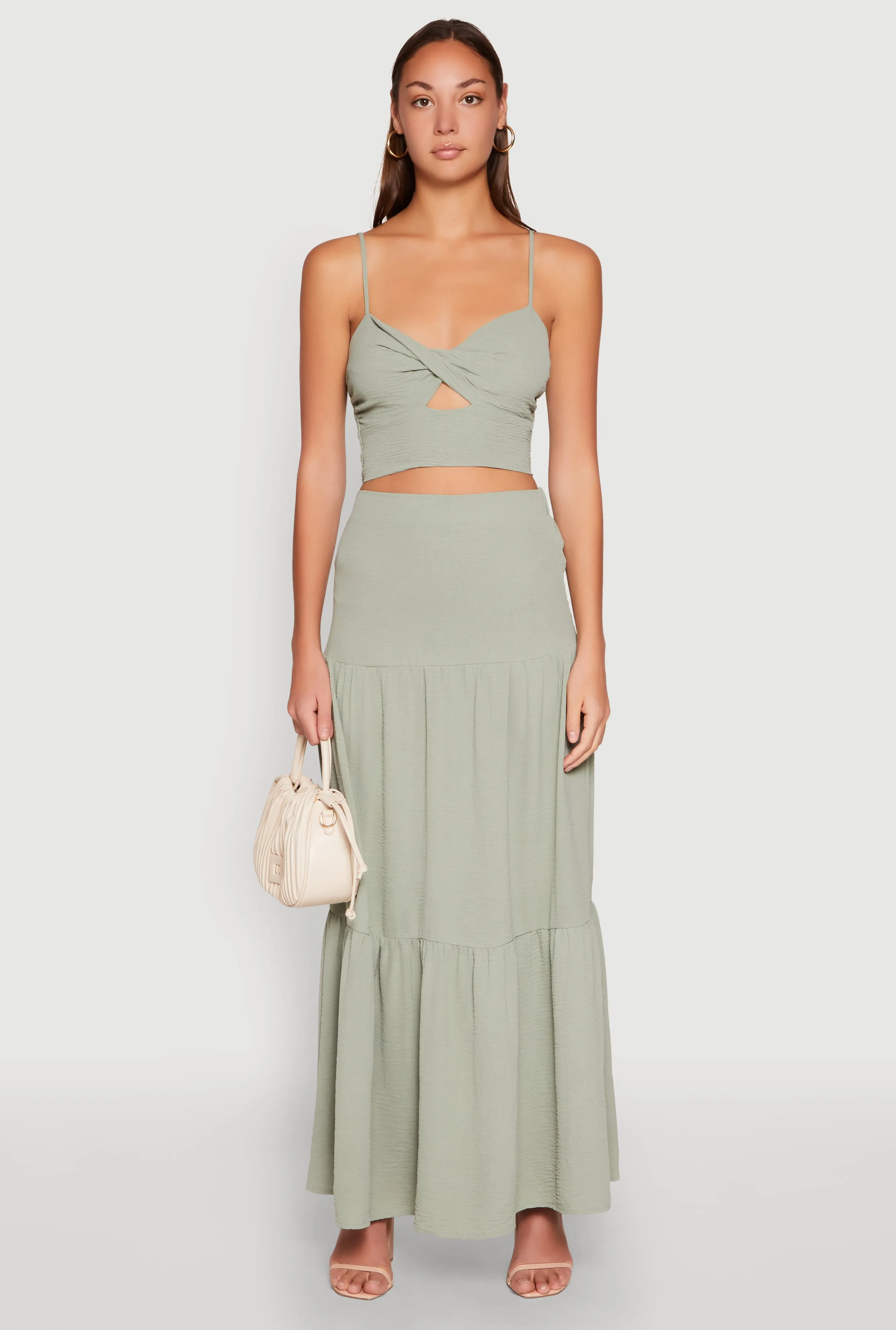 Airy Twist Front Crop Top sold by Rainbow product image thumbnail 2