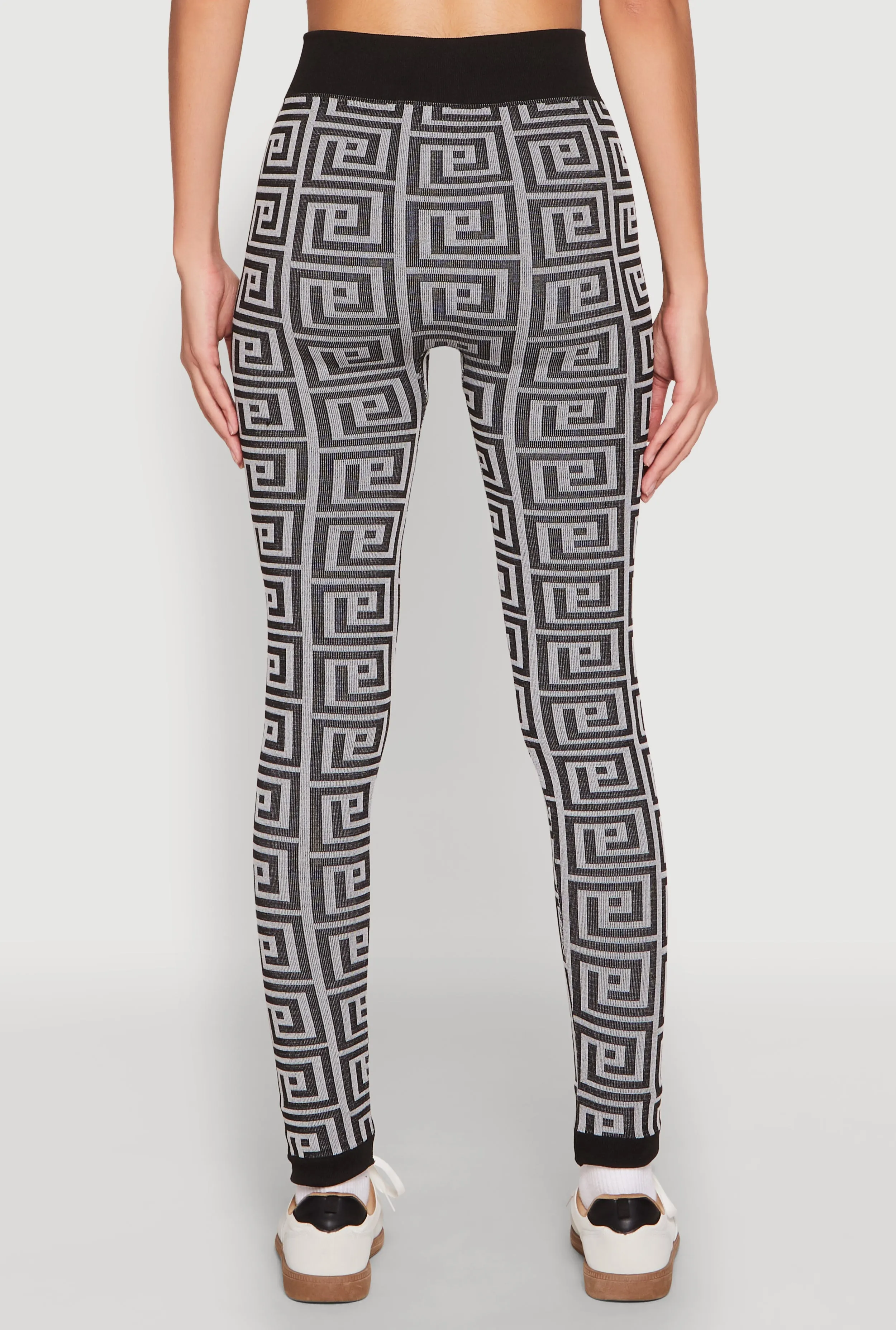 Color Block Greek Key Print Leggings sold by Rainbow product image thumbnail 5