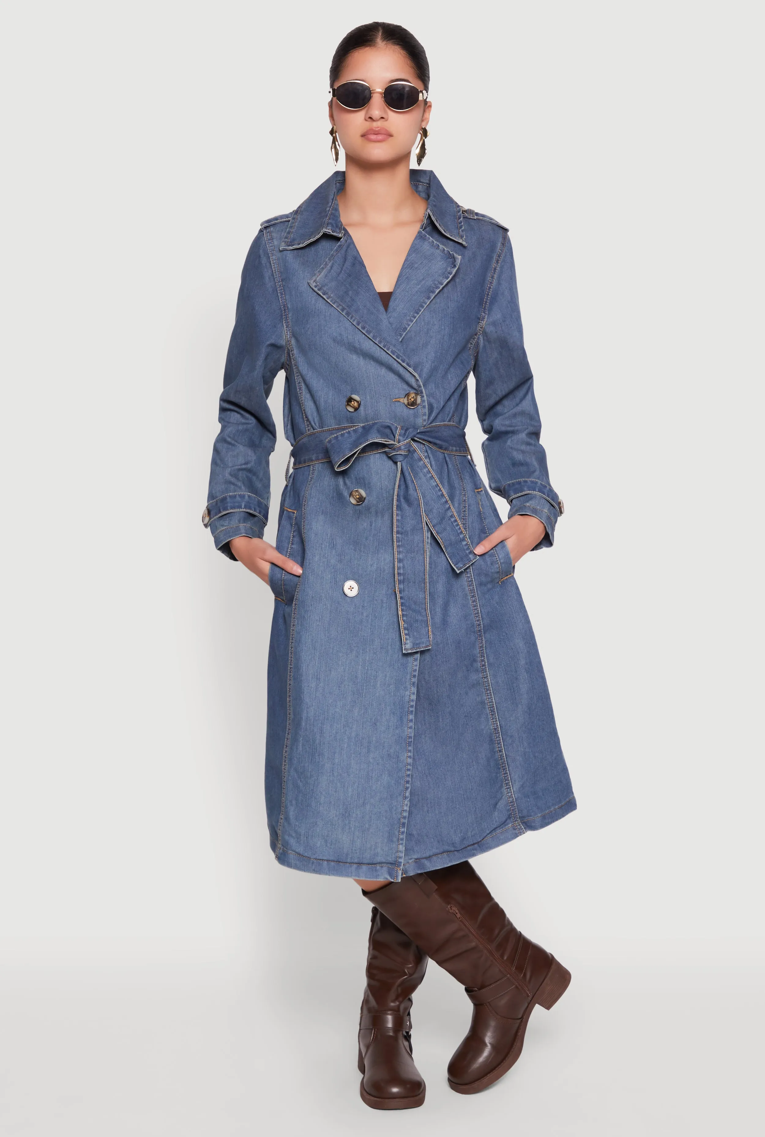Denim Trench Coat sold by Rainbow