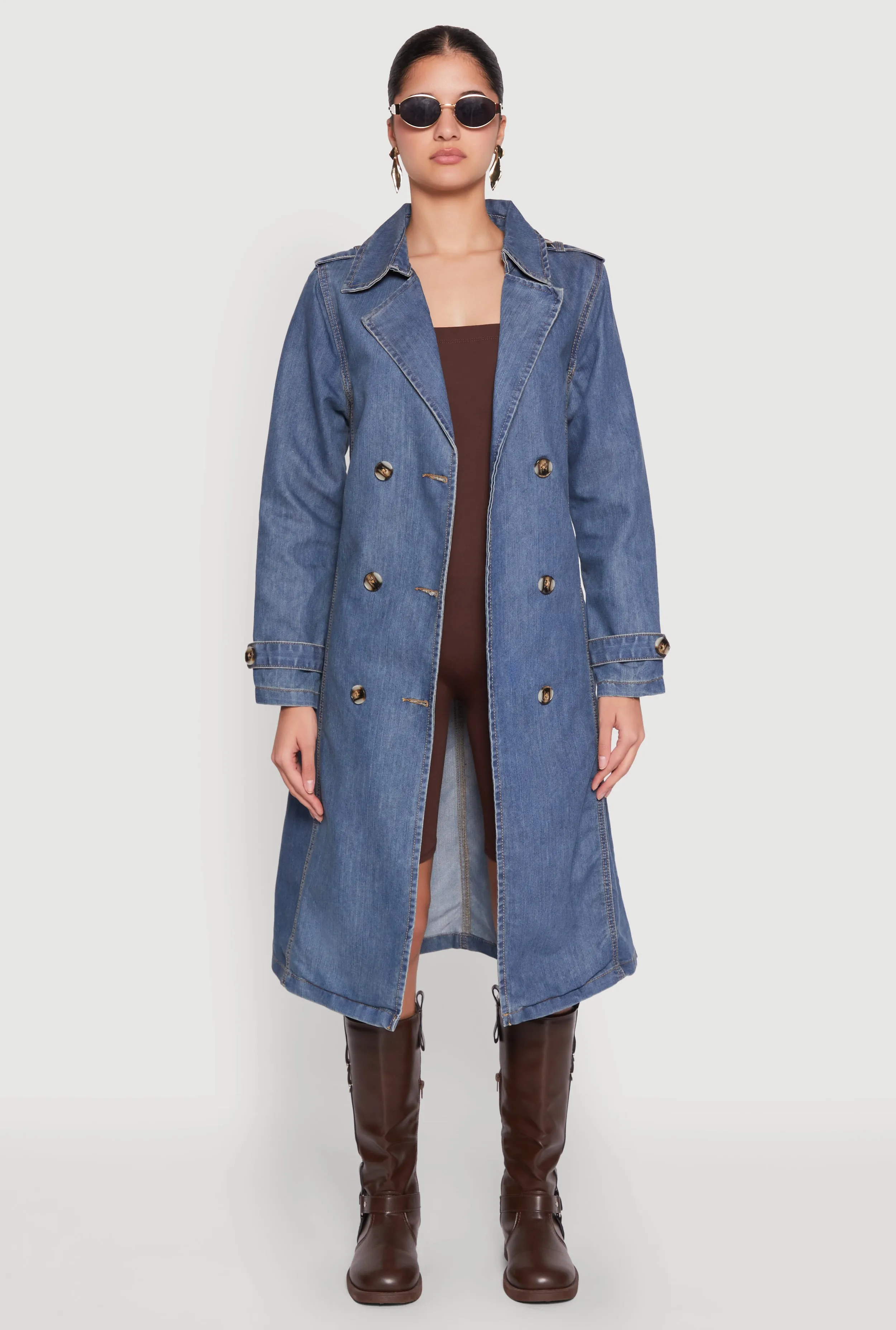 Denim Trench Coat sold by Rainbow product image thumbnail 2