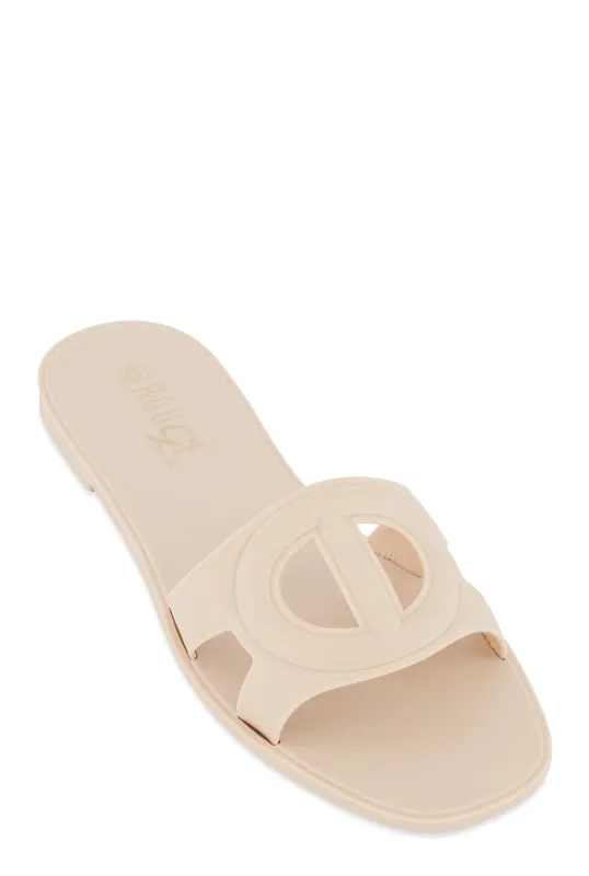 Cut Out Band Open Toe Slide Sandals sold by Rainbow