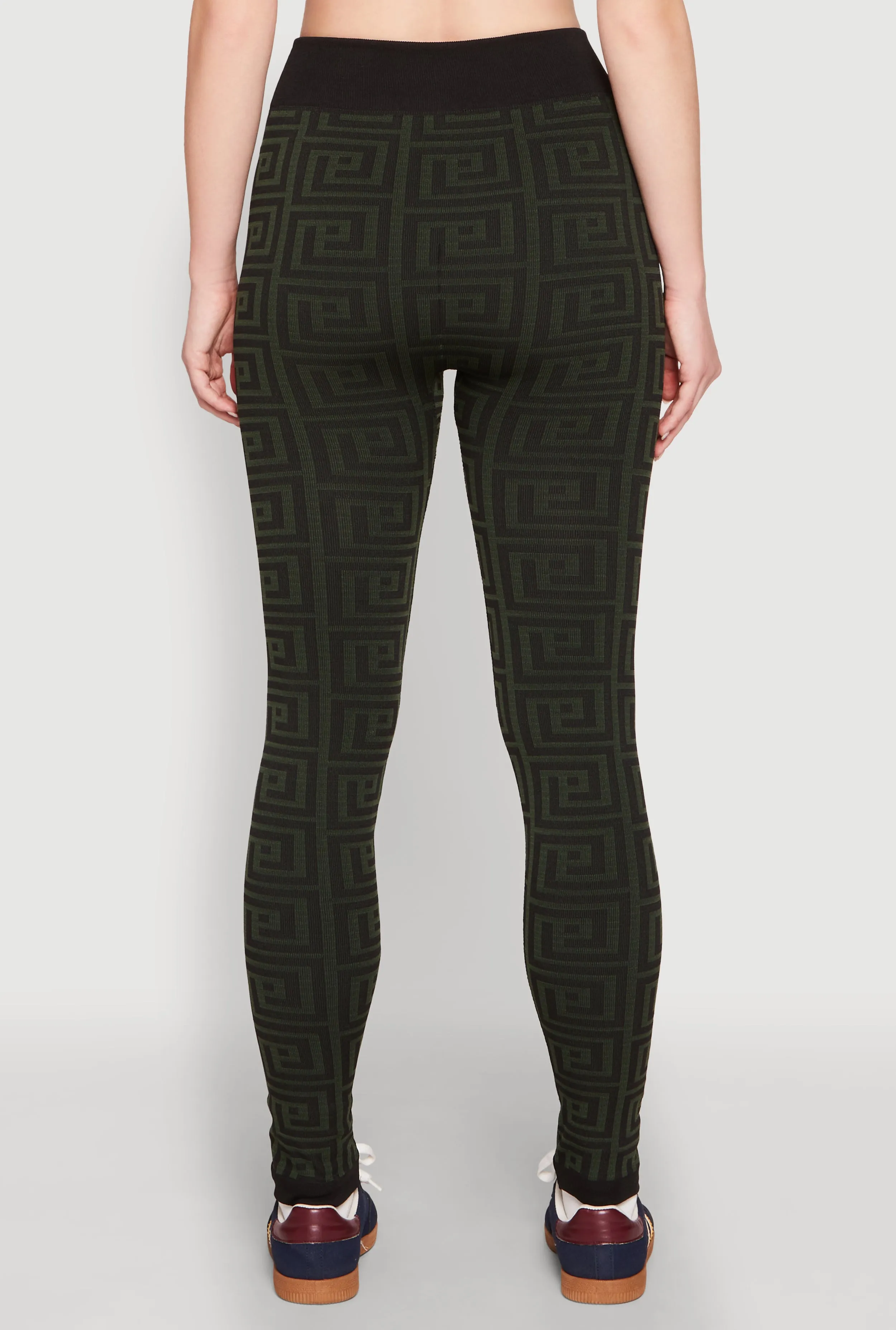 Color Block Greek Key Print Leggings sold by Rainbow product image thumbnail 5