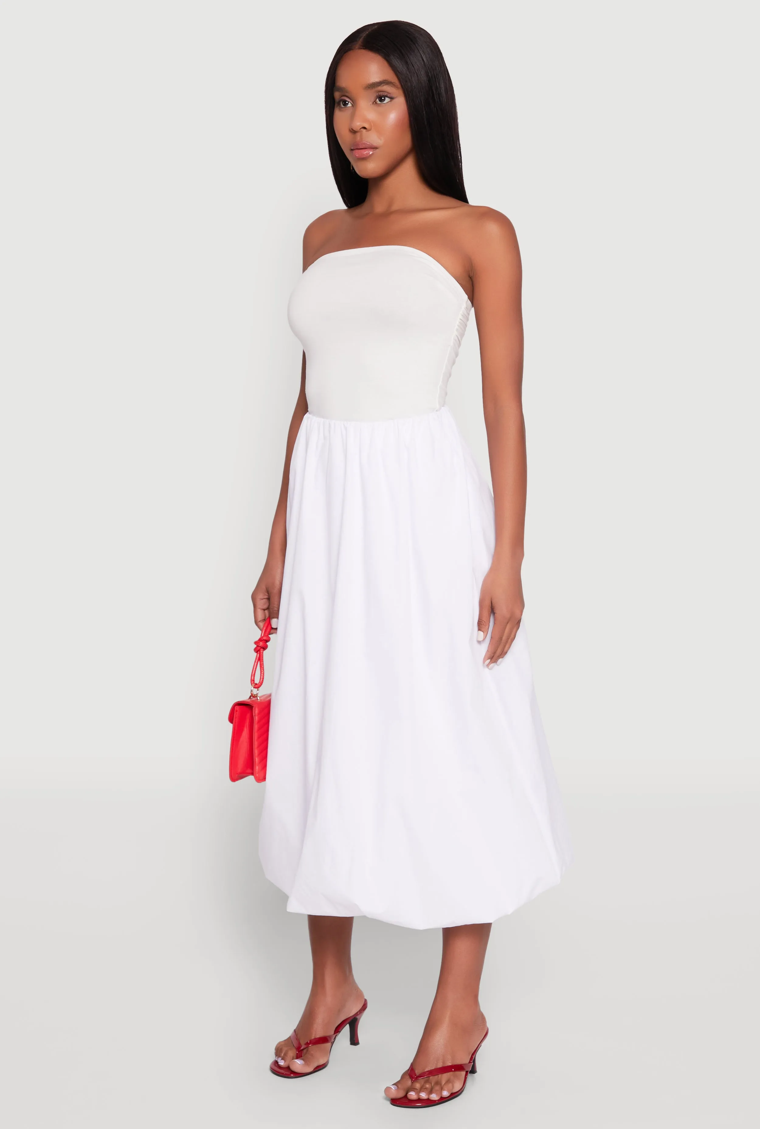 Poplin Midi Bubble Skirt sold by Rainbow product image thumbnail 3