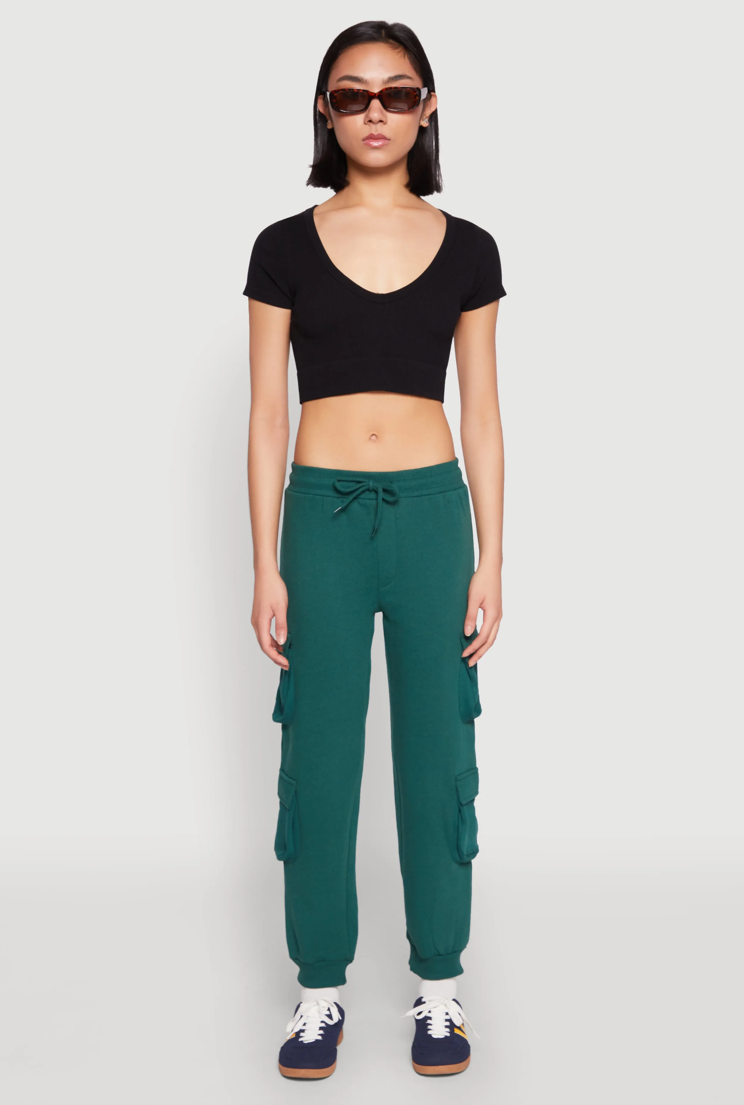 Fleece Lined Cargo Drawstring Joggers sold by Rainbow product image thumbnail 2