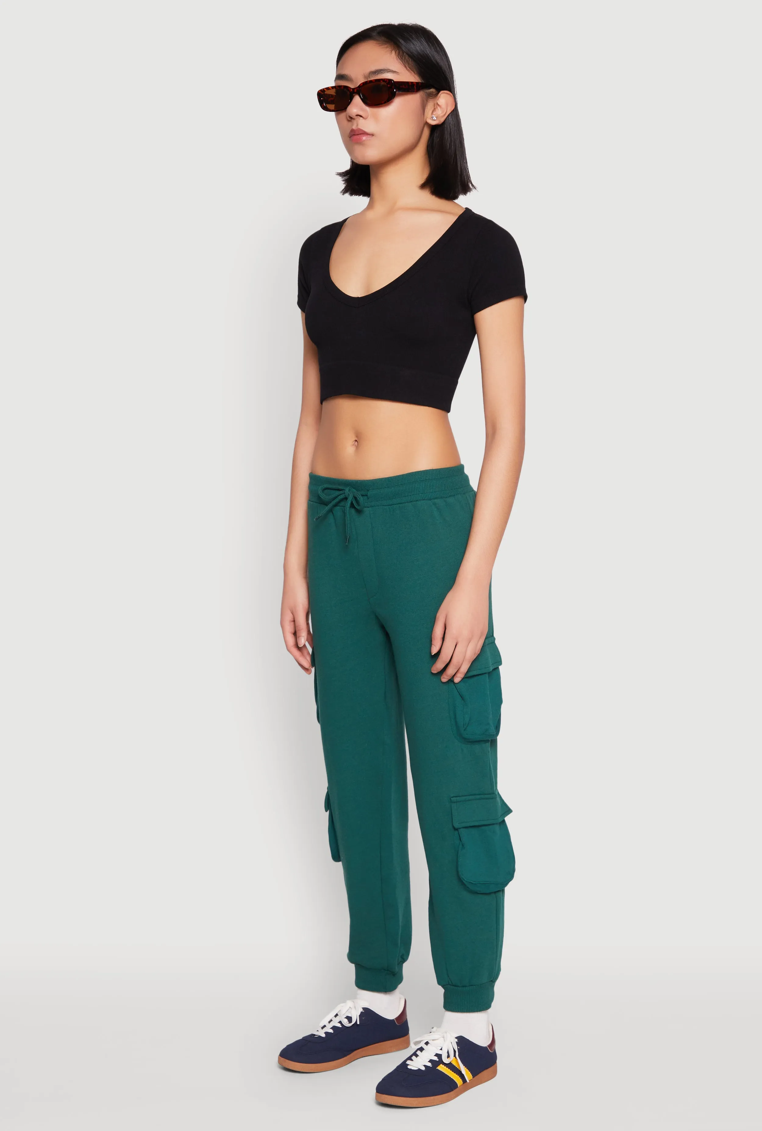 Fleece Lined Cargo Drawstring Joggers sold by Rainbow product image thumbnail 3